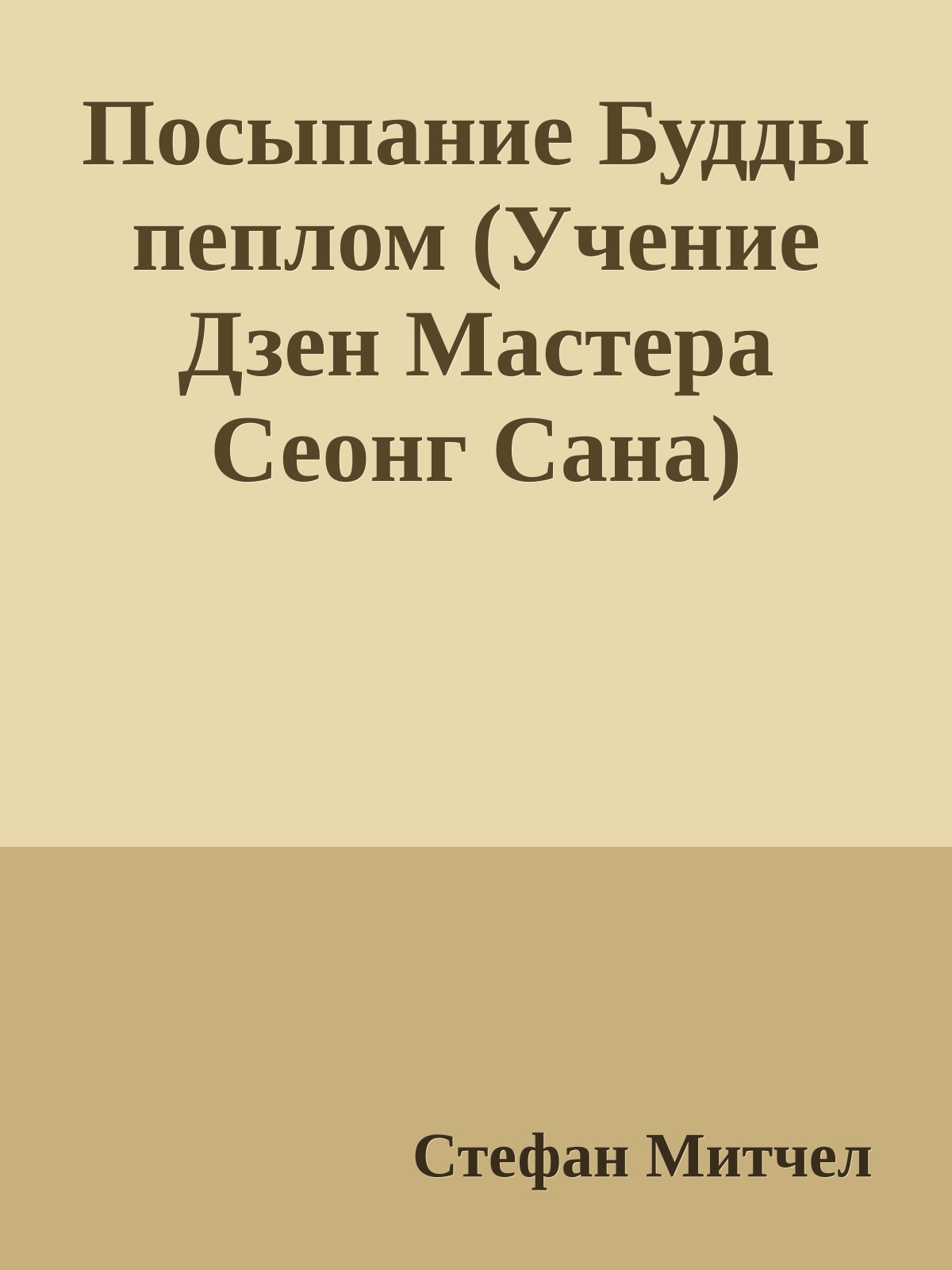 Посыпание Будды пеплом (Учение Дзен Мастера Сеонг Сана)