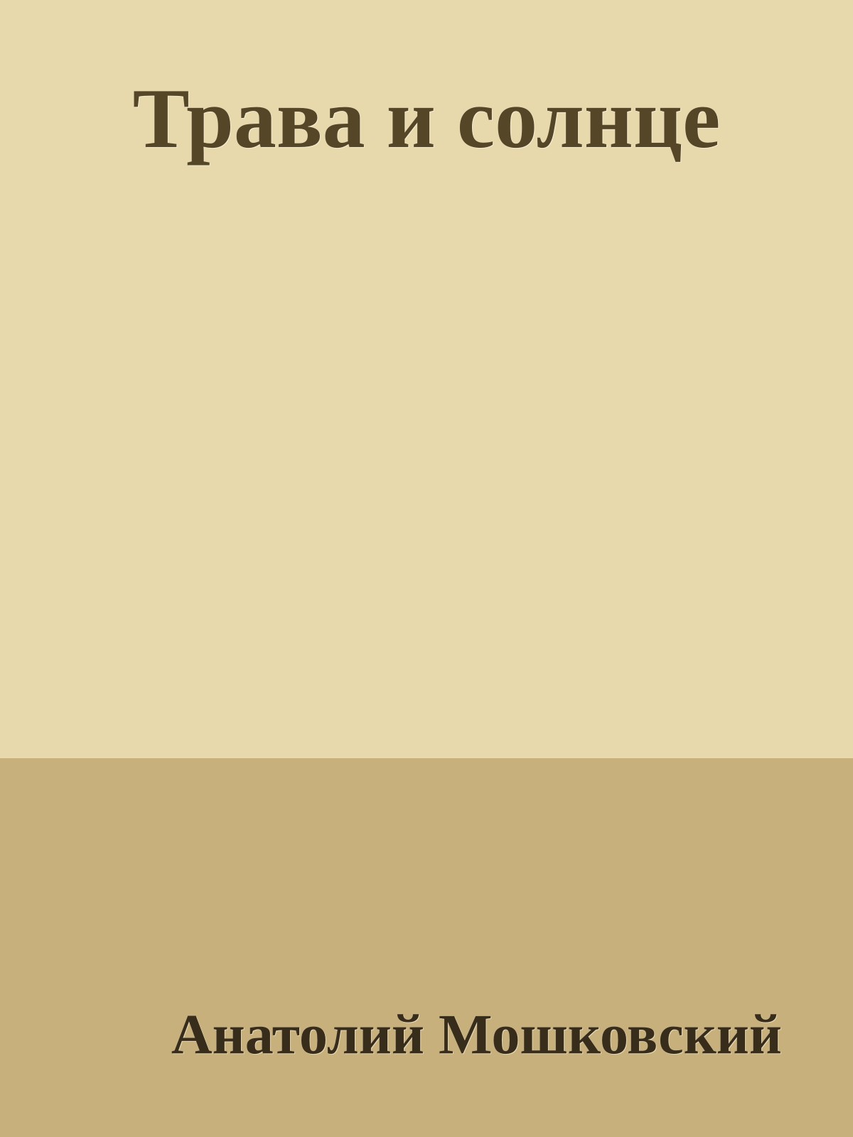 Трава и солнце