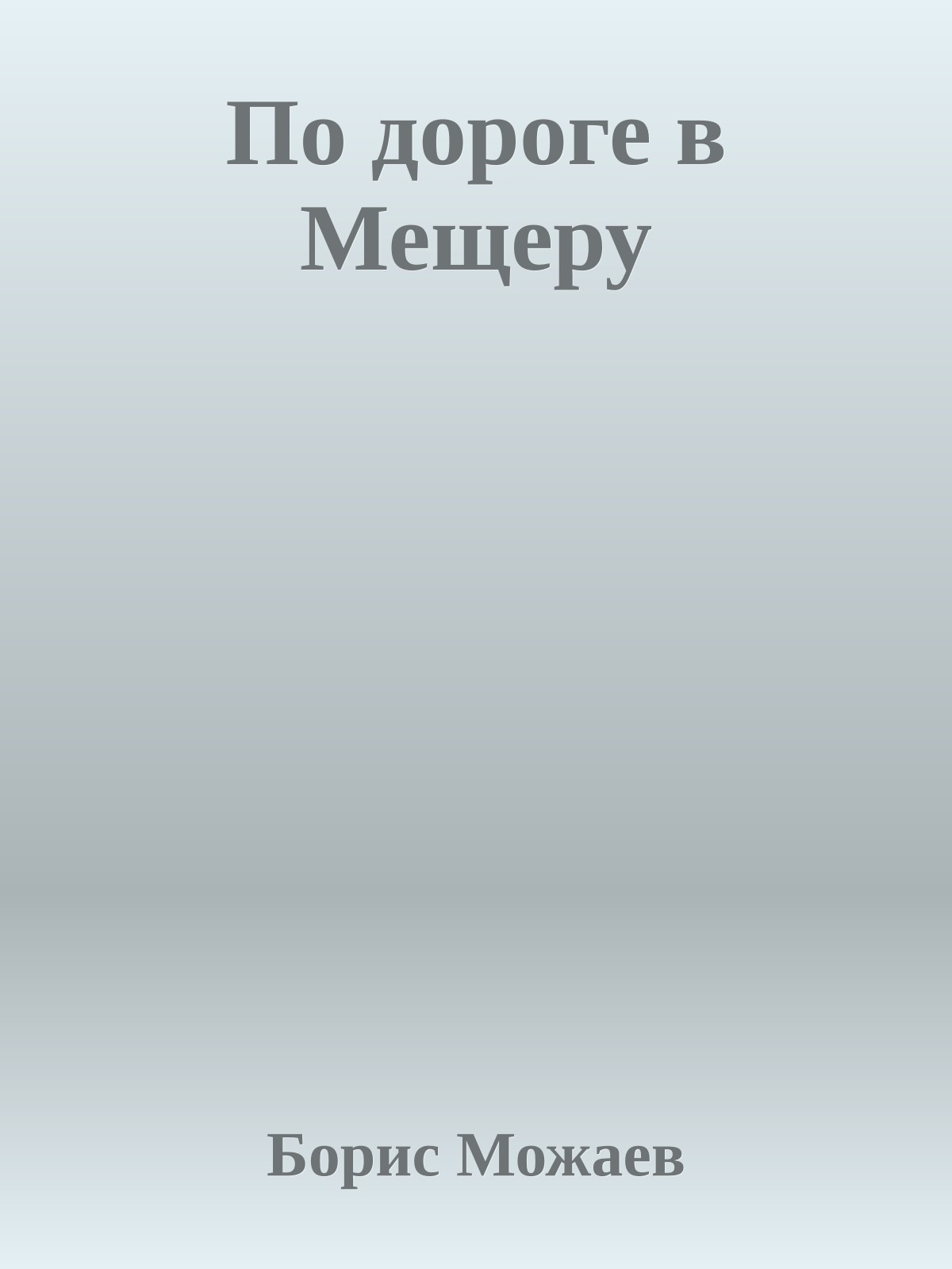 По дороге в Мещеру