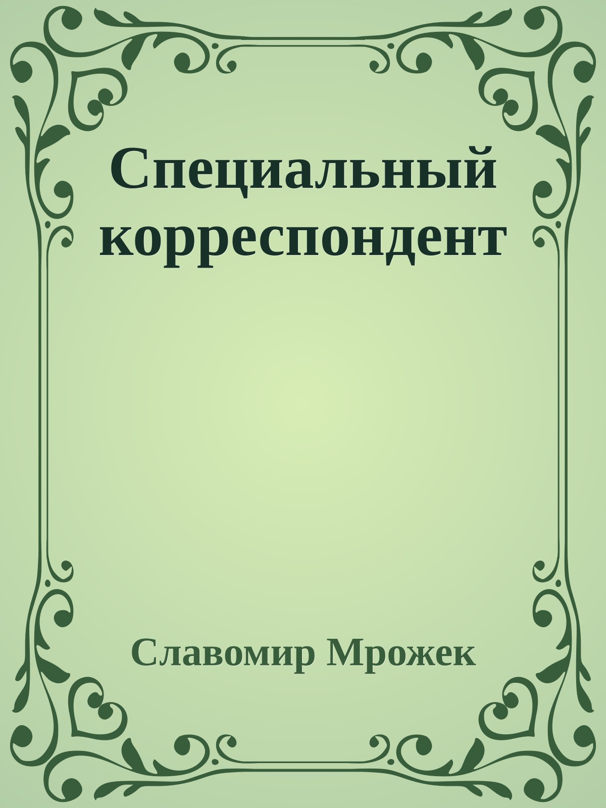 Специальный корреспондент
