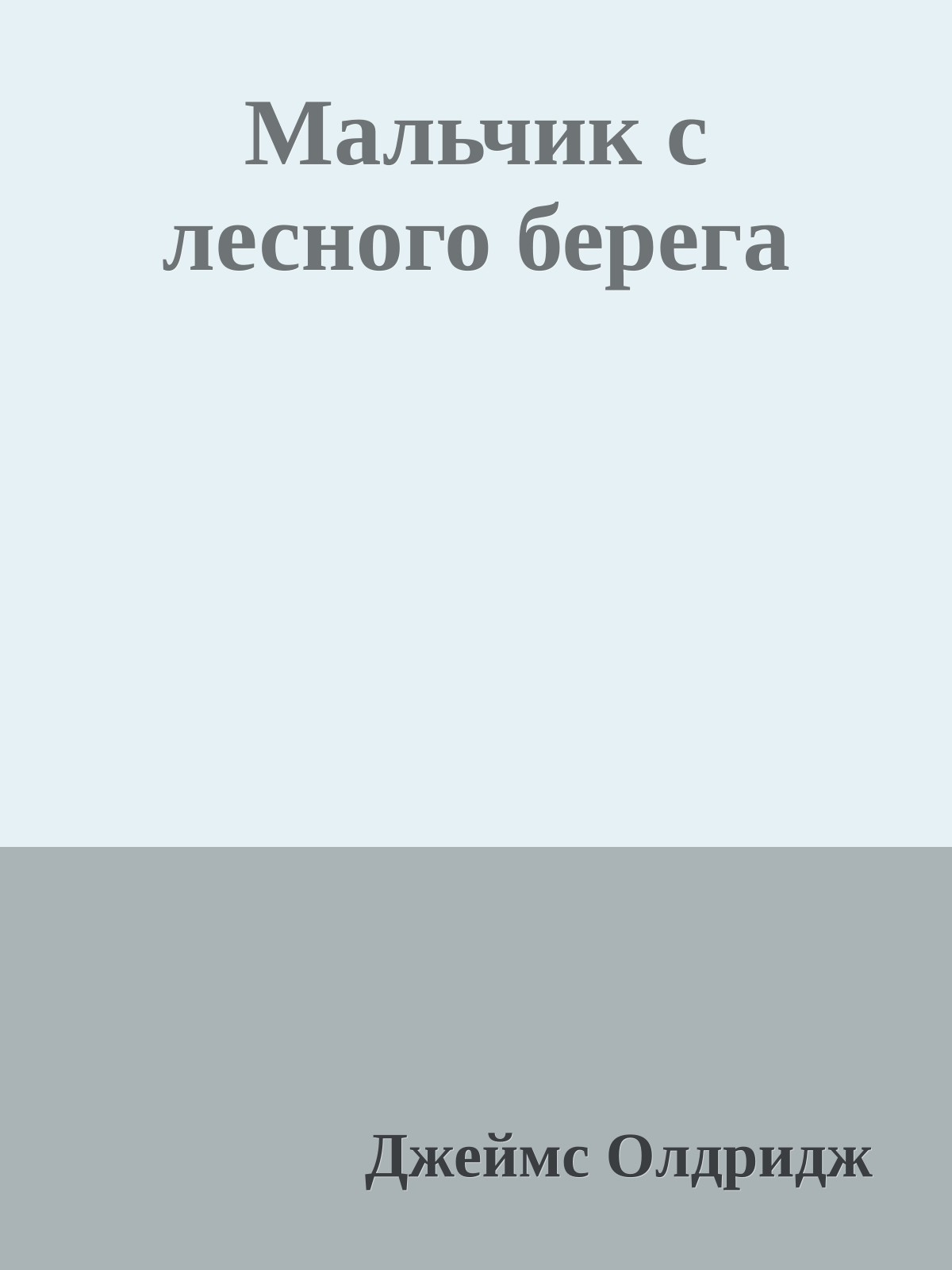 Мальчик с лесного берега