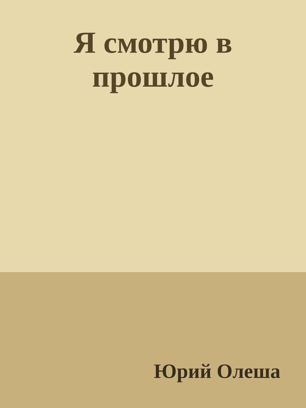 Я смотрю в прошлое