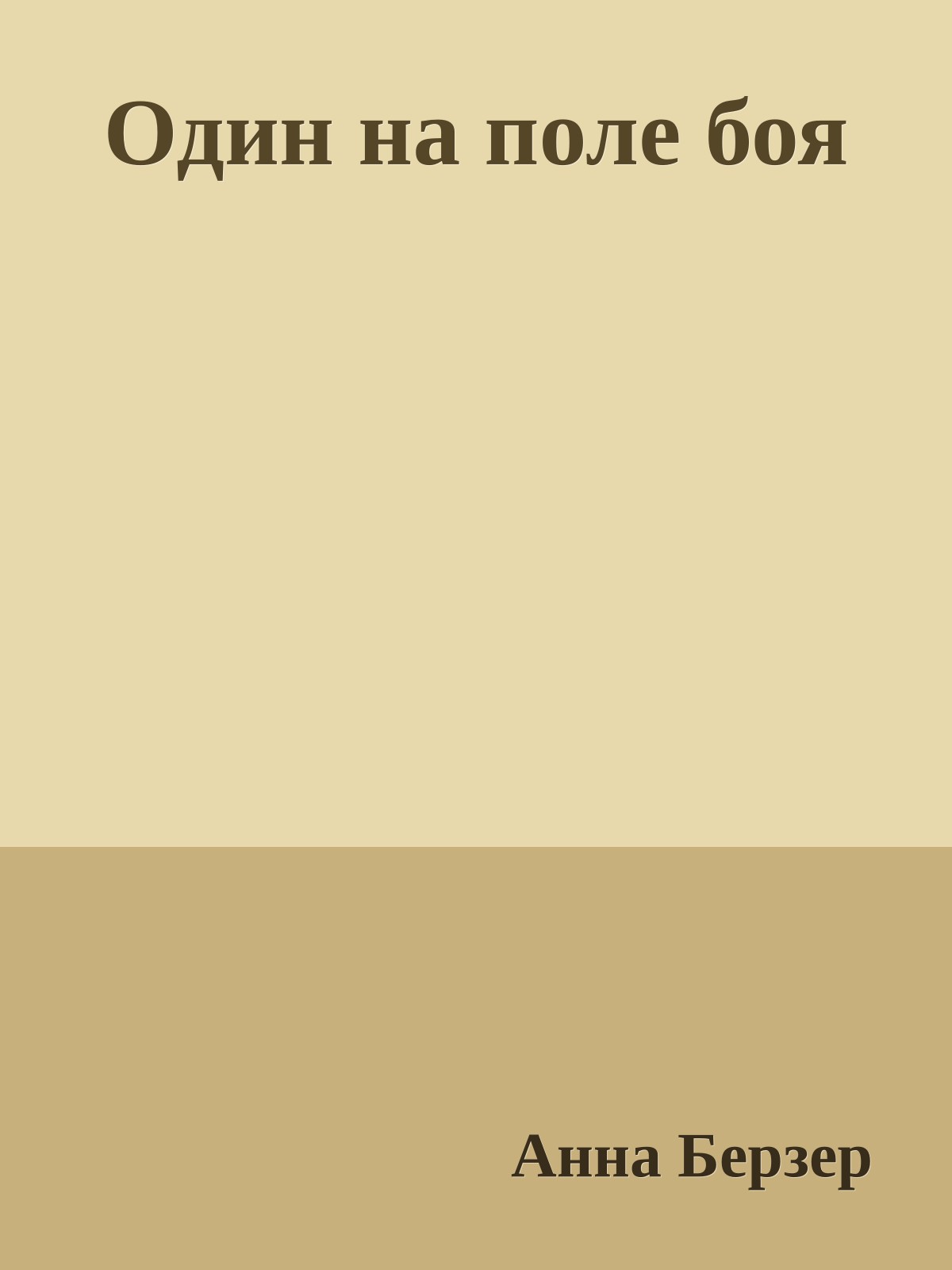 Один на поле боя