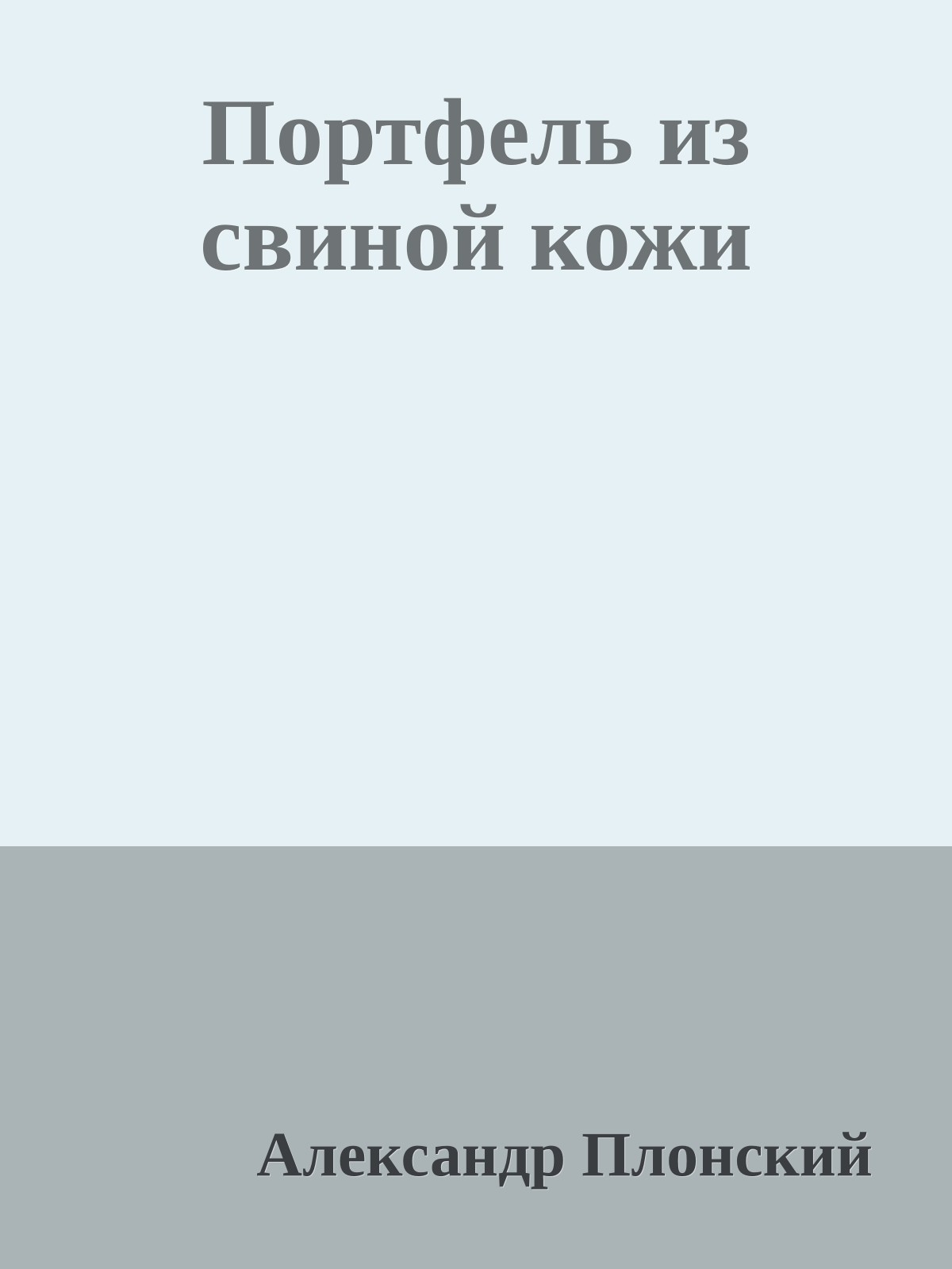 Портфель из свиной кожи