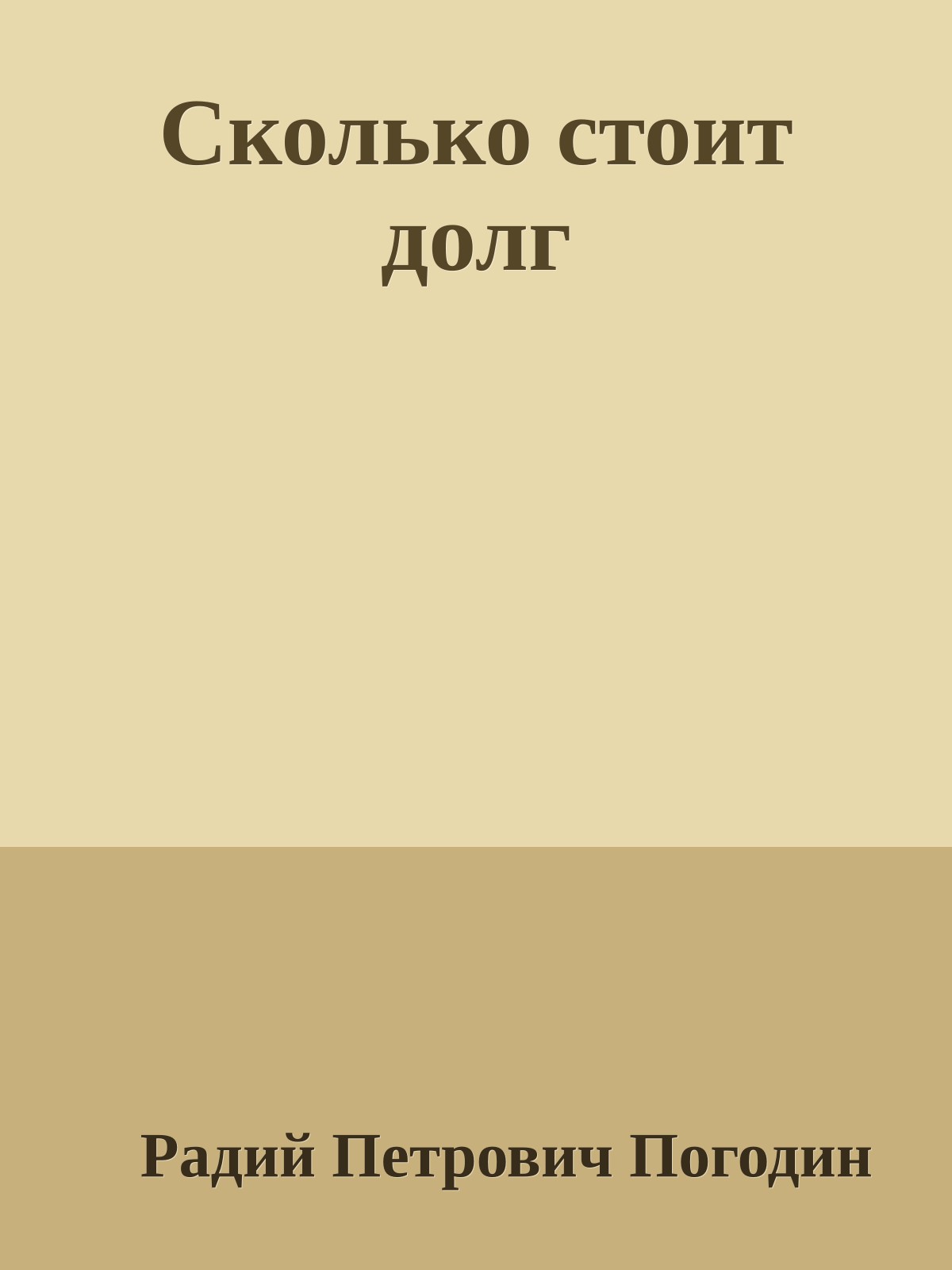 Сколько стоит долг