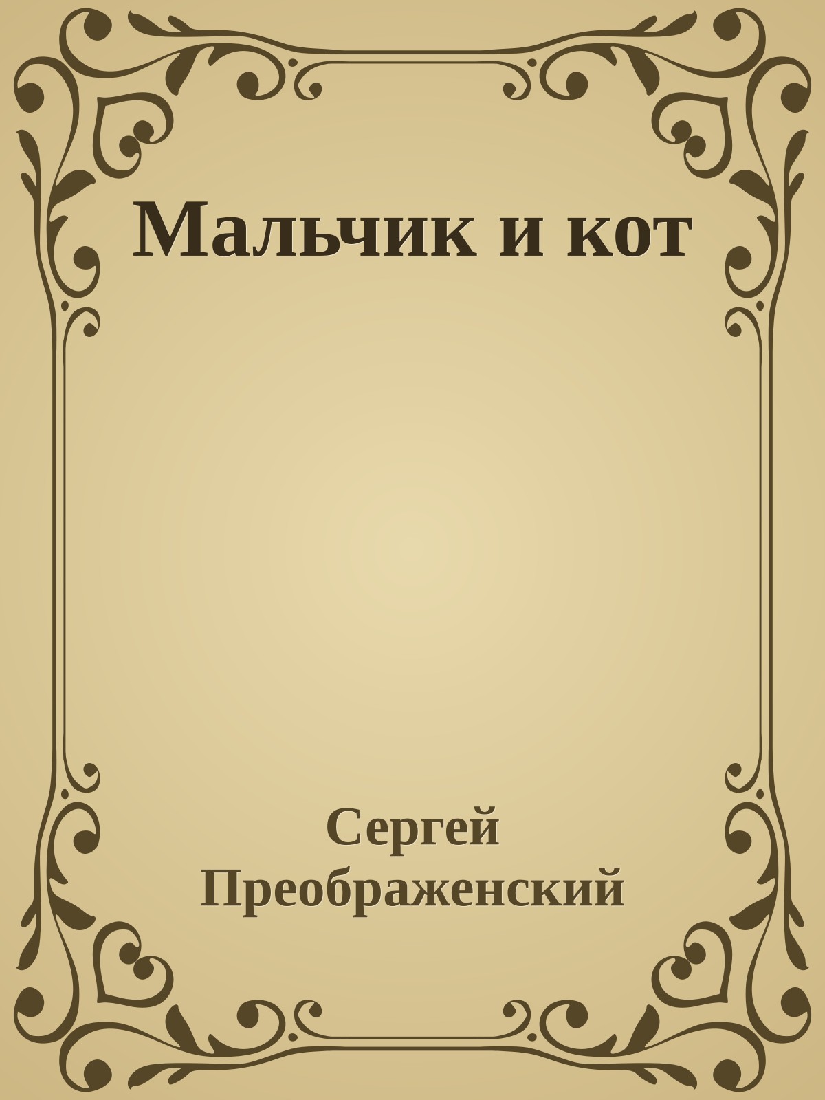 Мальчик и кот