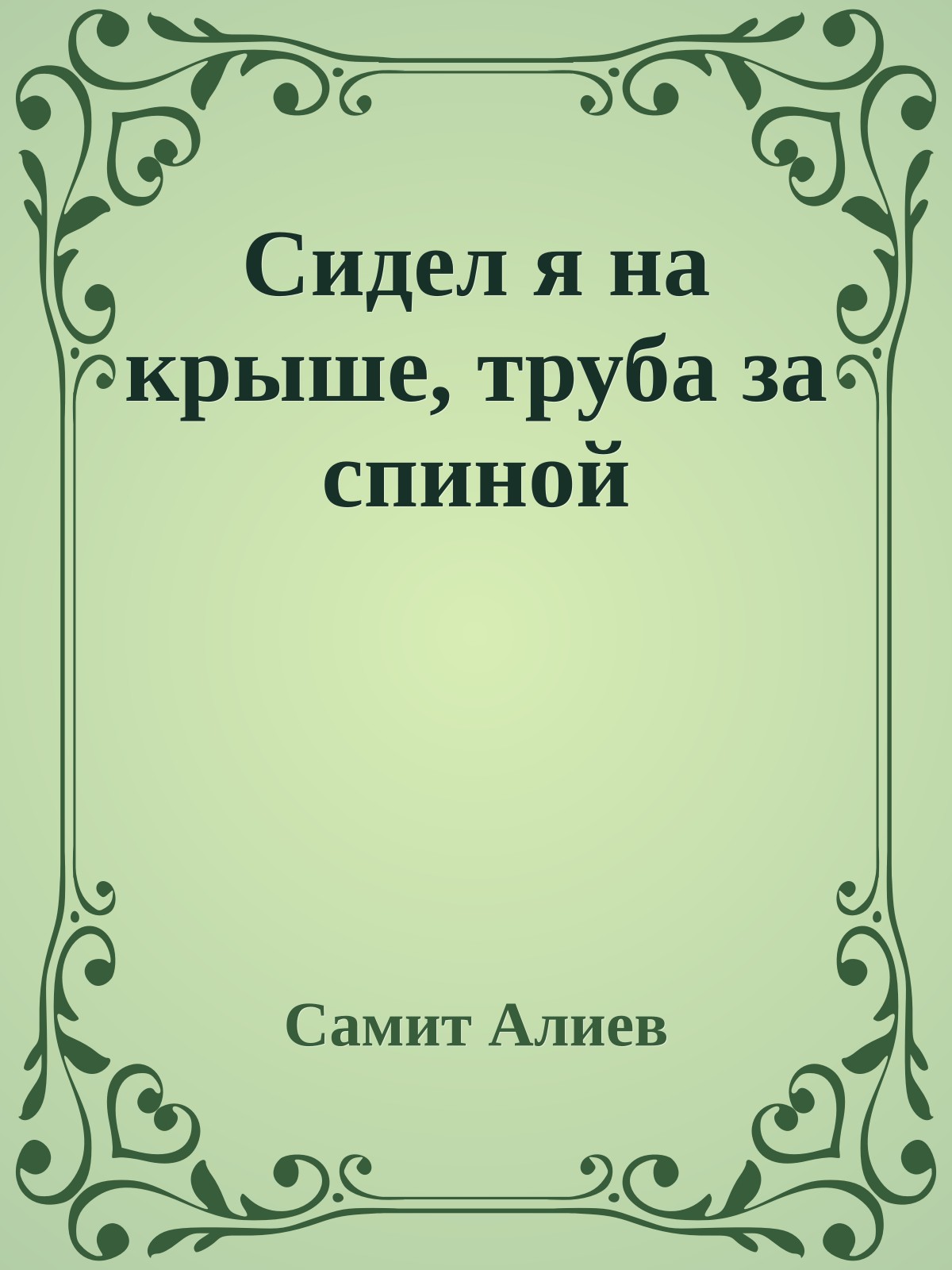 Сидел я на крыше, труба за спиной