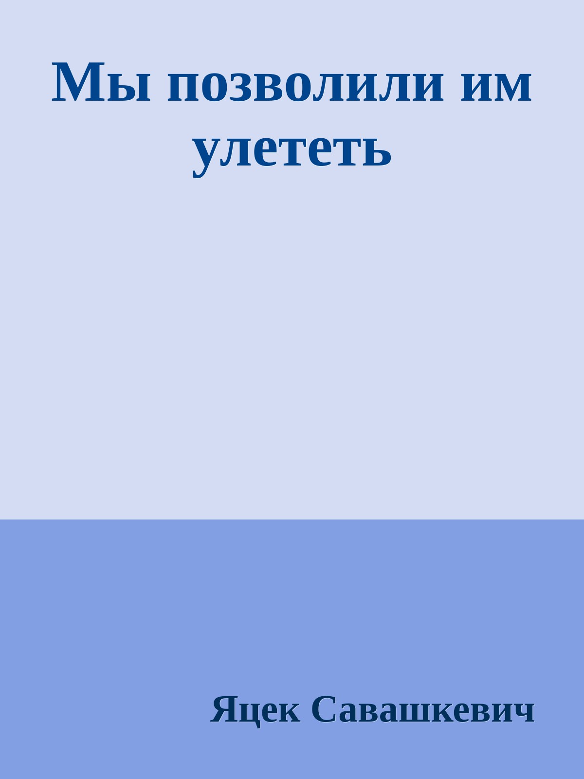 Мы позволили им улететь