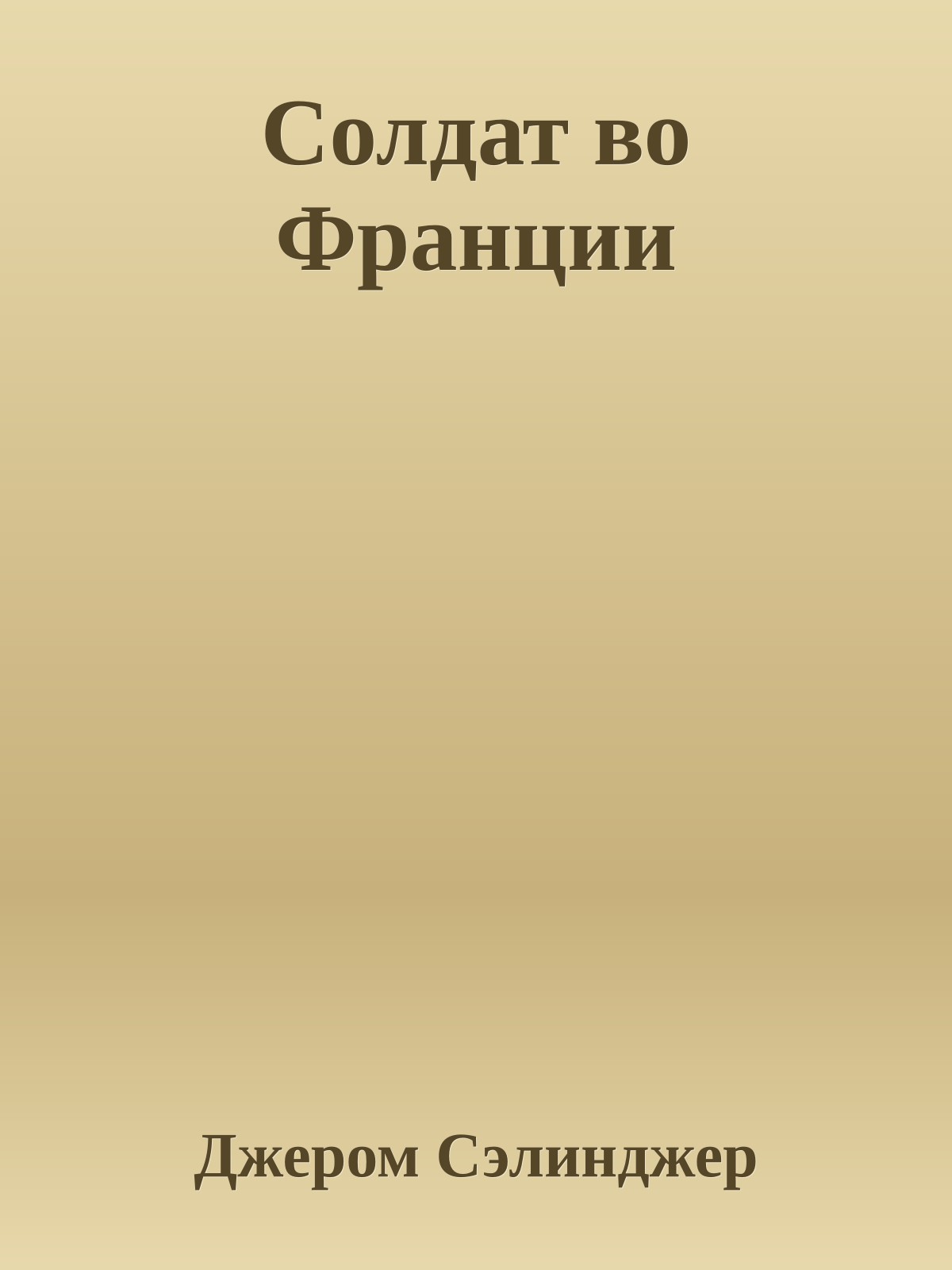 Солдат во Франции