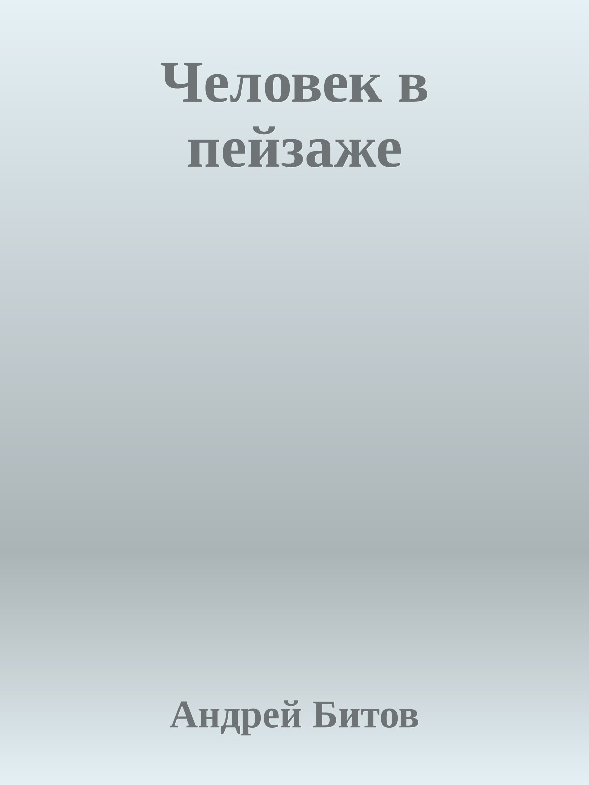 Человек в пейзаже