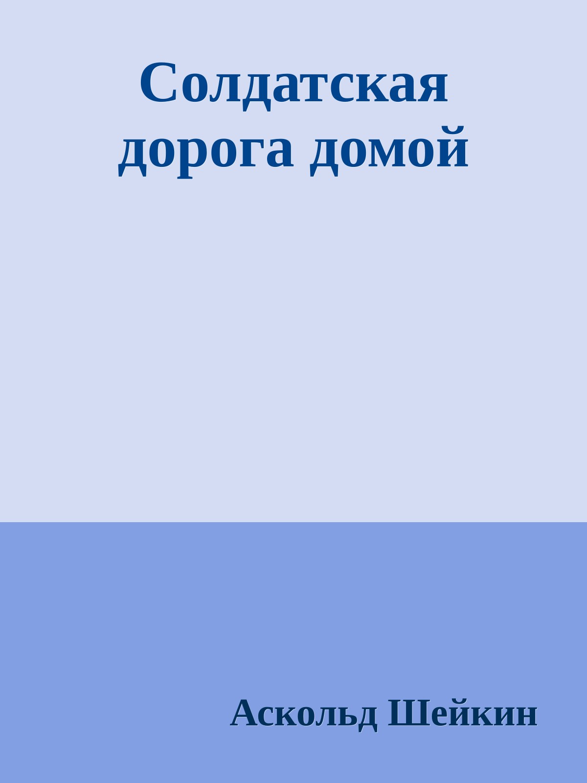 Солдатская дорога домой