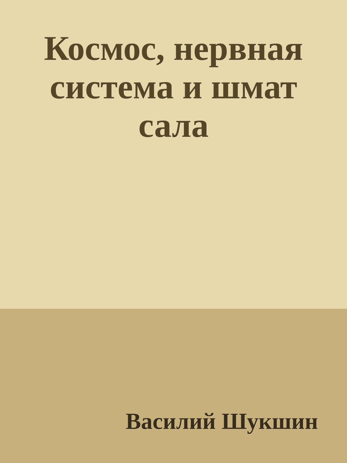 Космос, нервная система и шмат сала