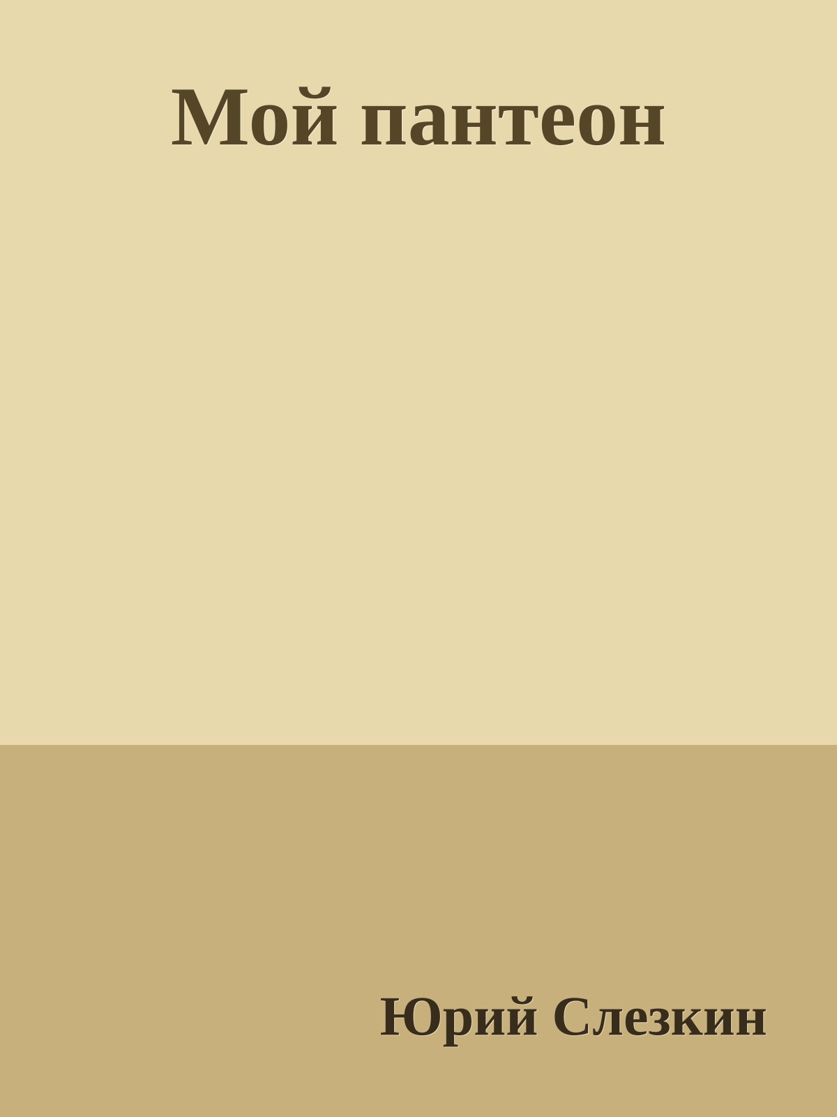 Мой пантеон