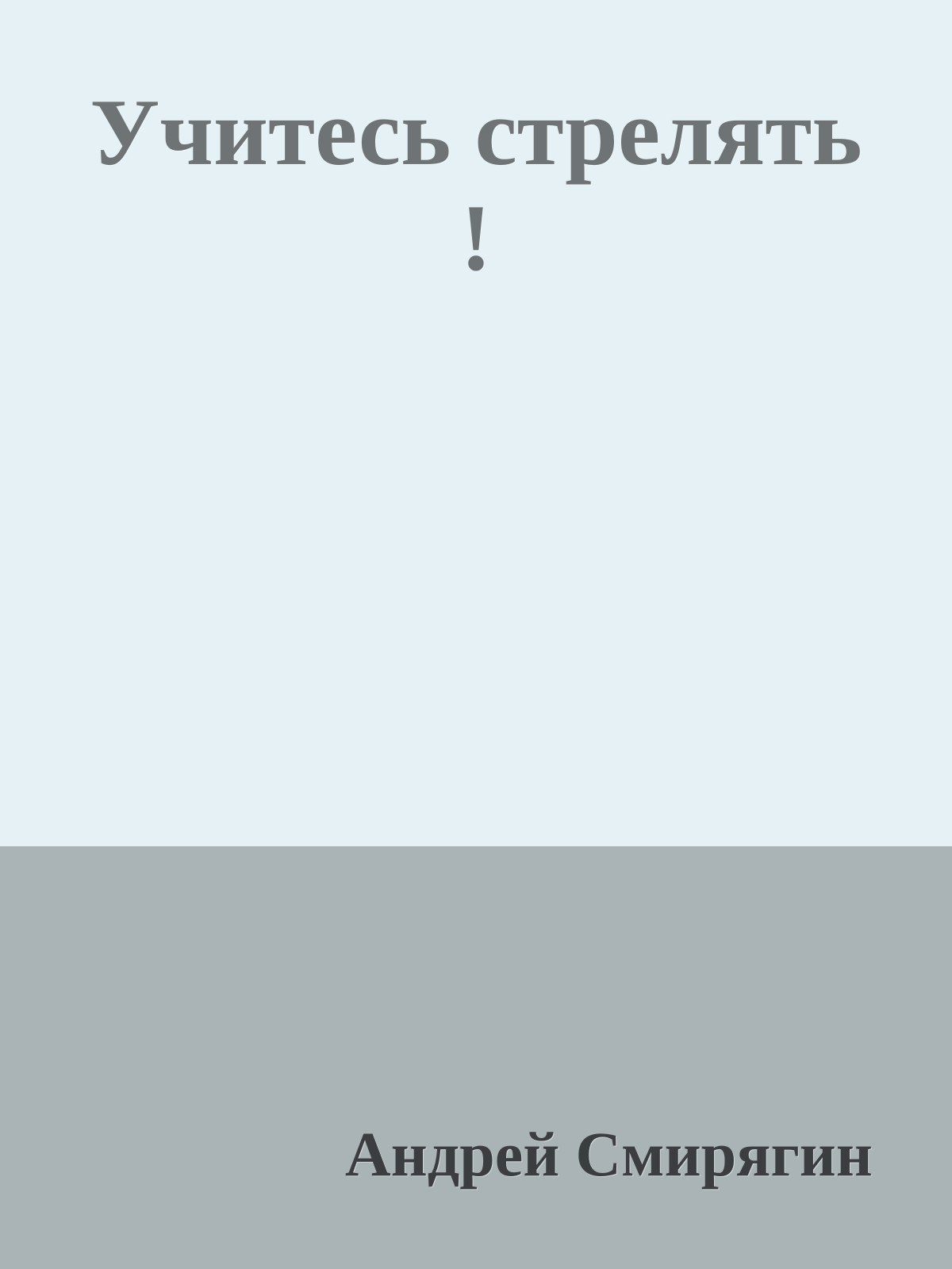 Учитесь стрелять !