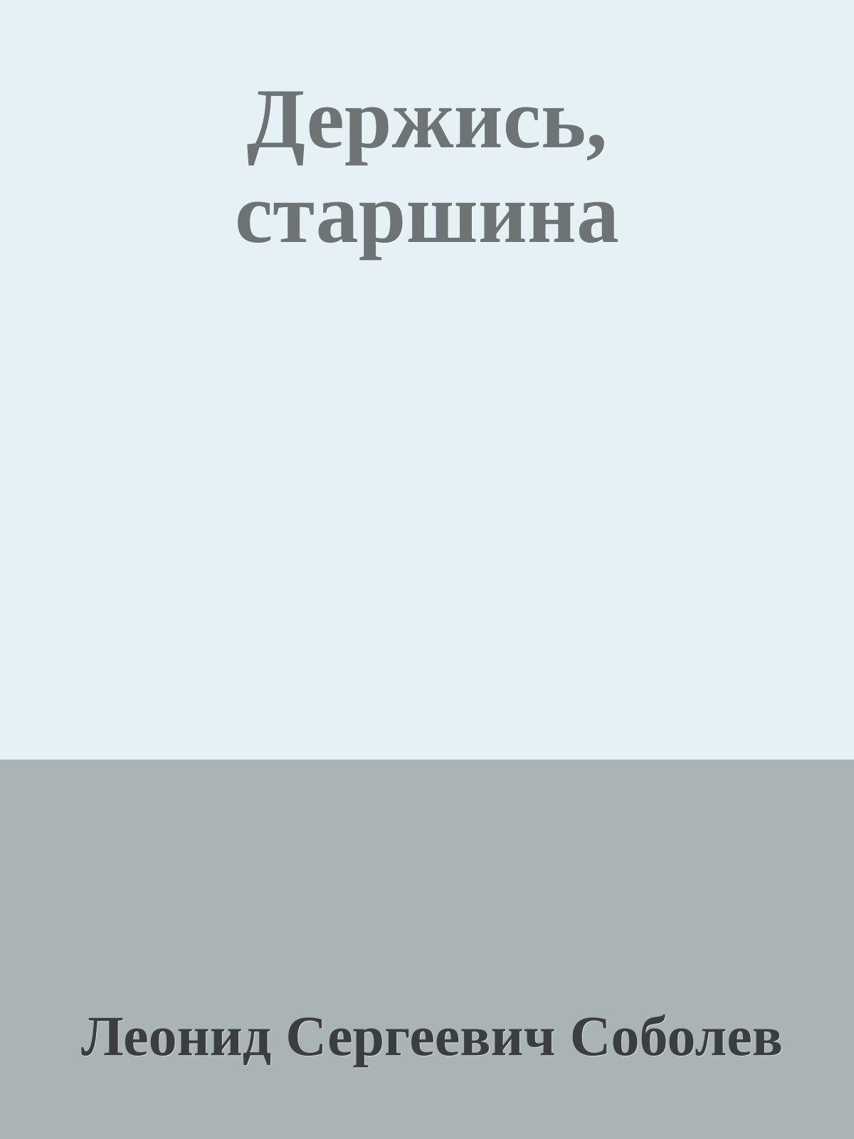 Держись, старшина