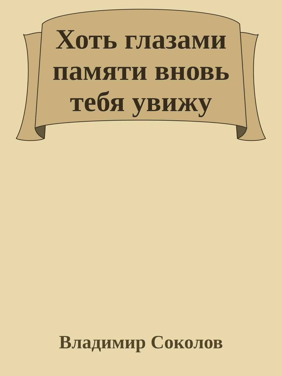 Хоть глазами памяти вновь тебя увижу