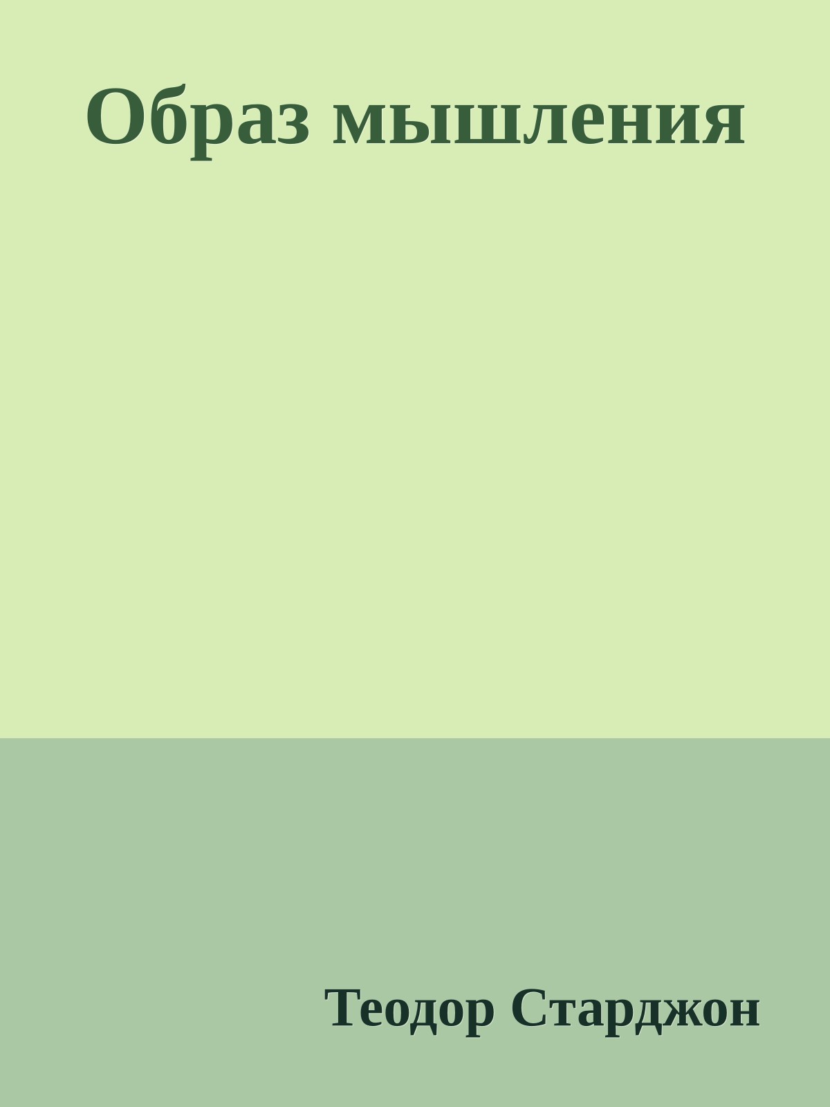 Образ мышления