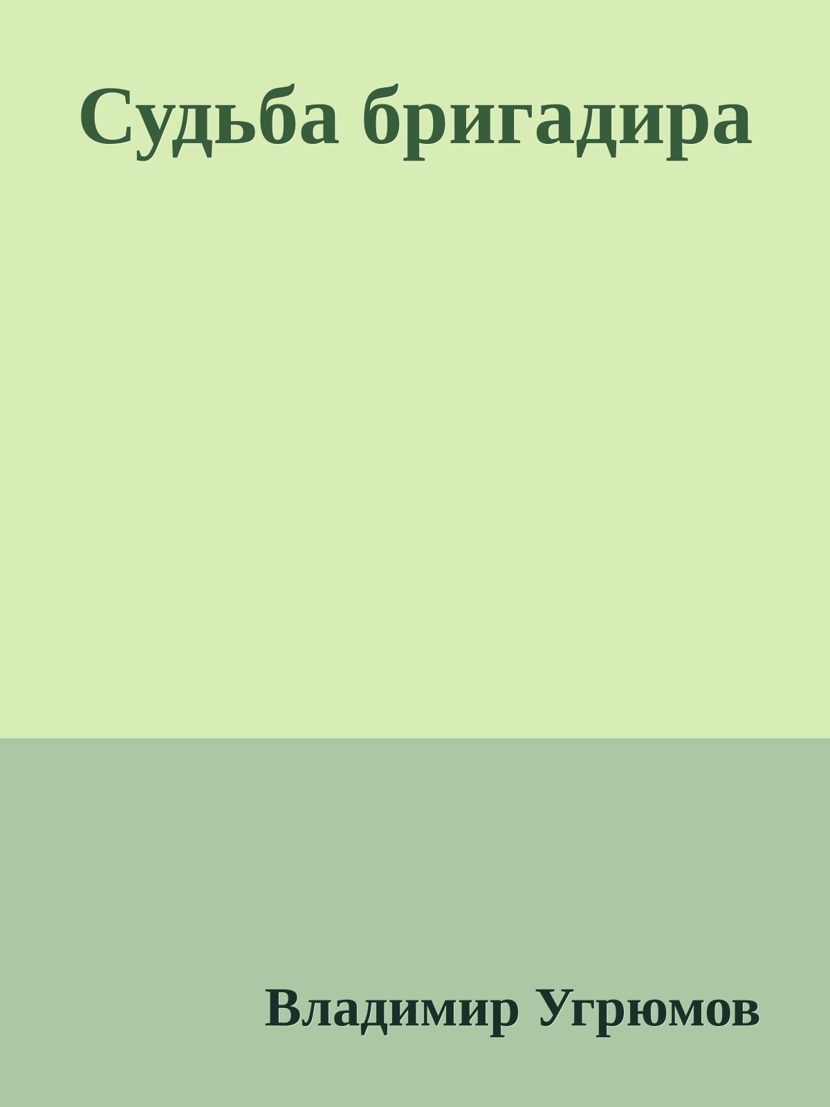 Судьба бригадира
