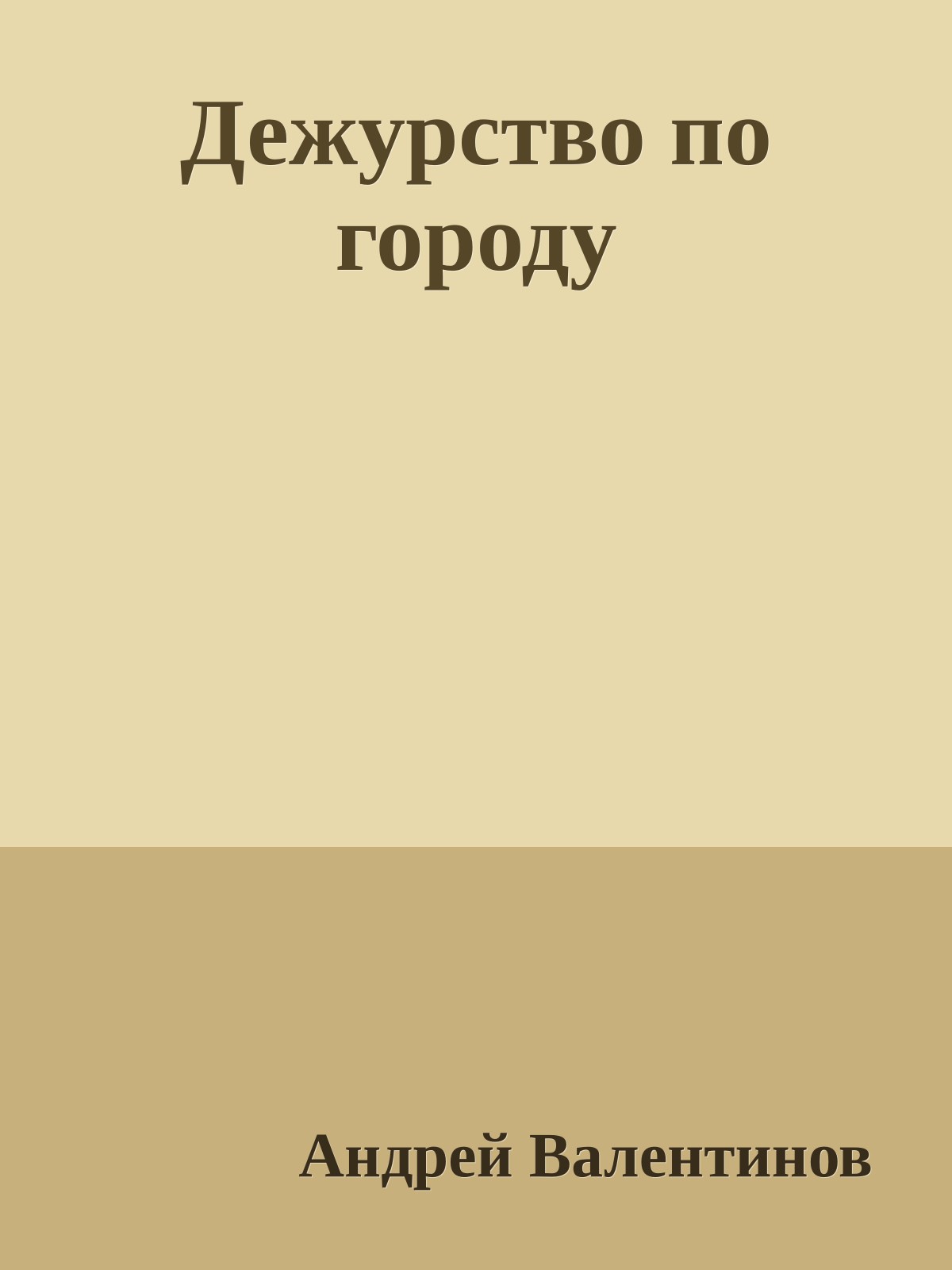 Дежурство по городу
