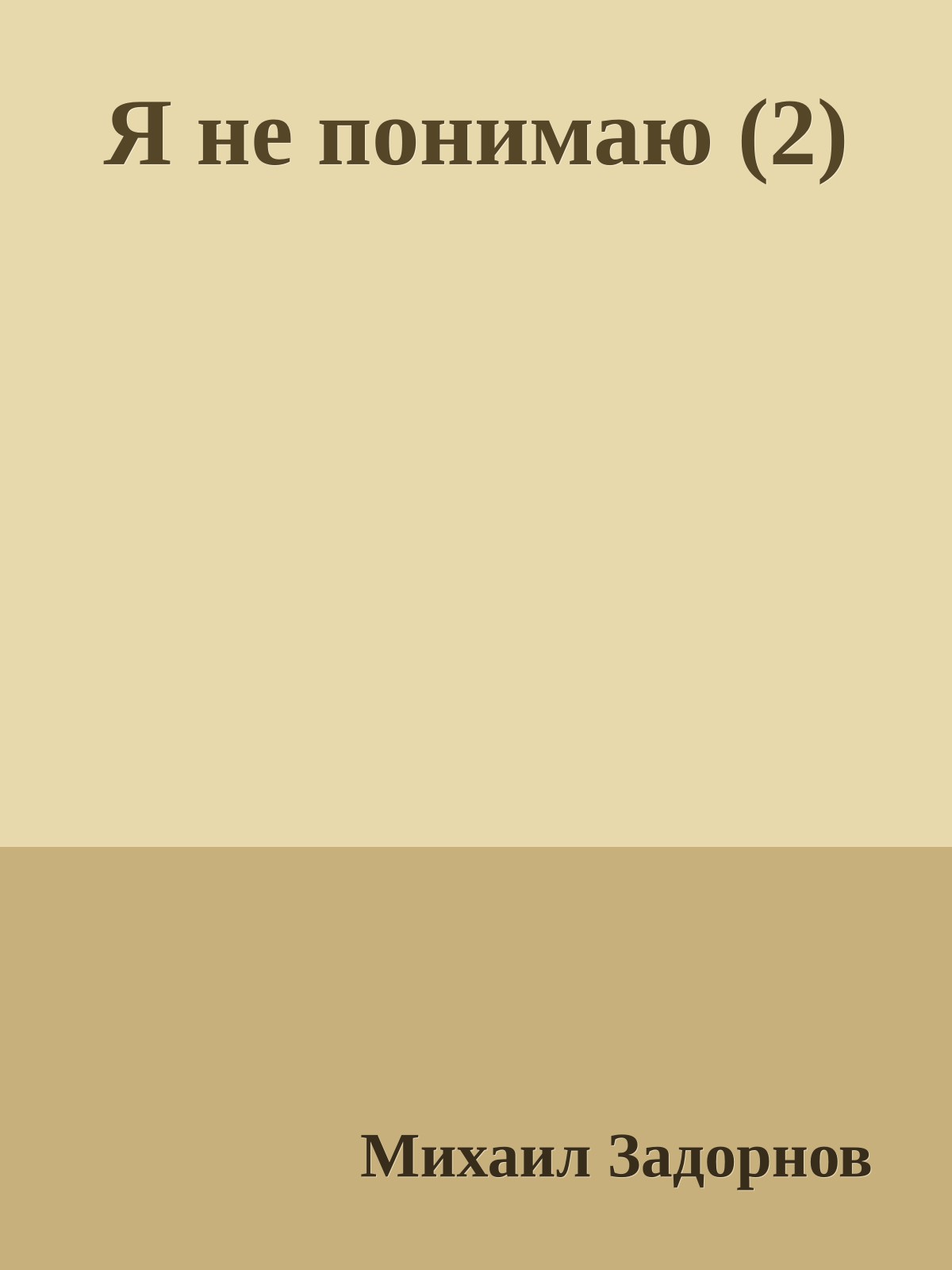 Я не понимаю (2)