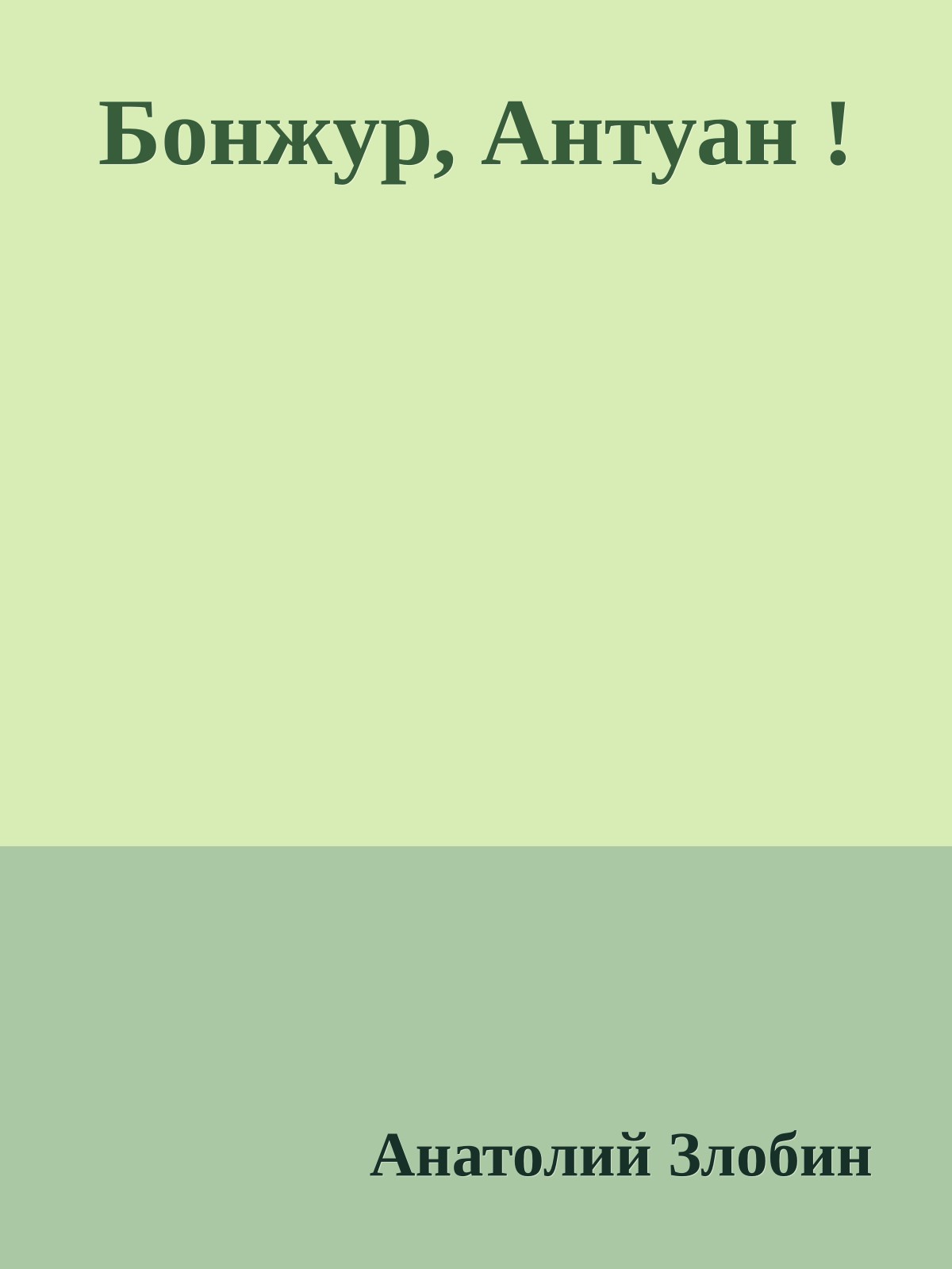 Бонжур, Антуан !