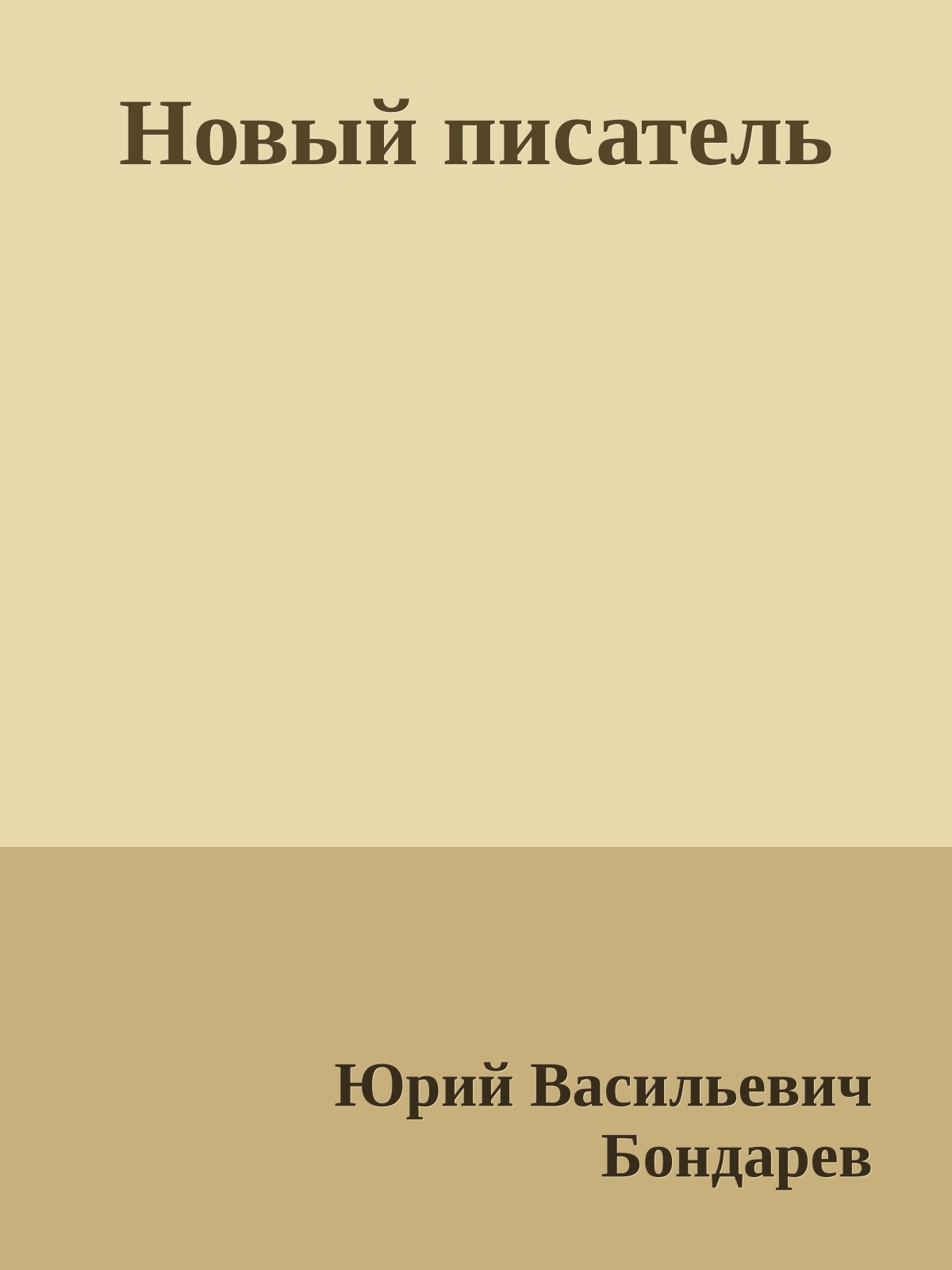 Новый писатель