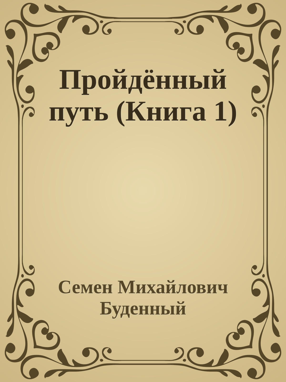 Пройдённый путь (Книга 1)