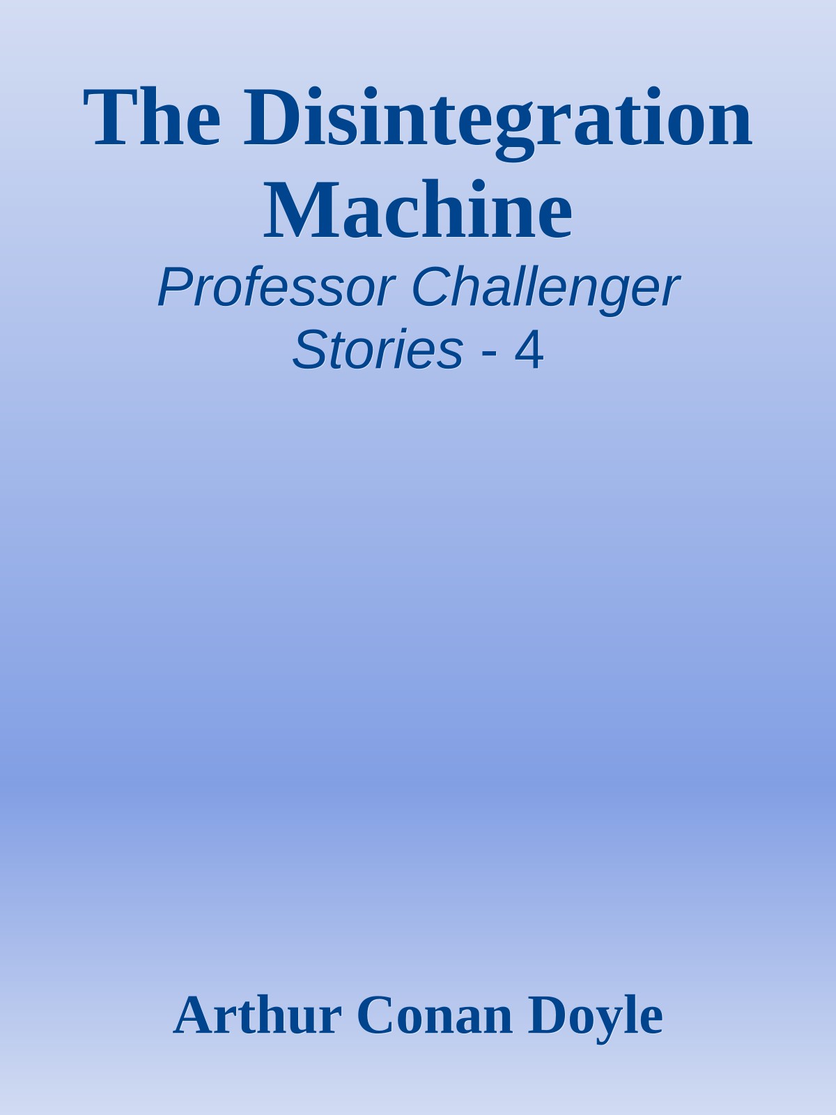 The Disintegration Machine