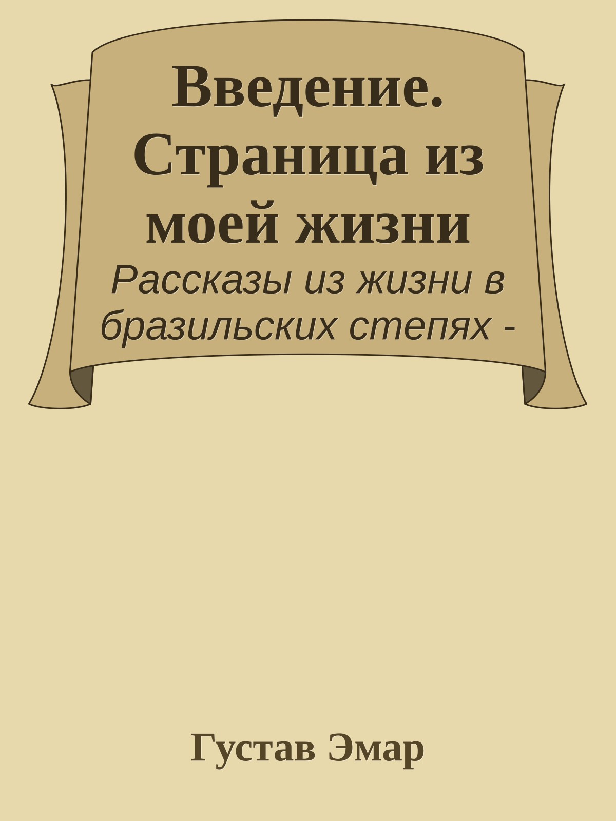 Введение. Страница из моей жизни