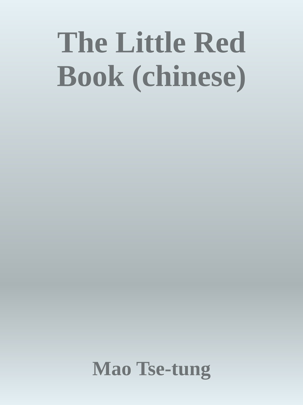 The Little Red Book (chinese)