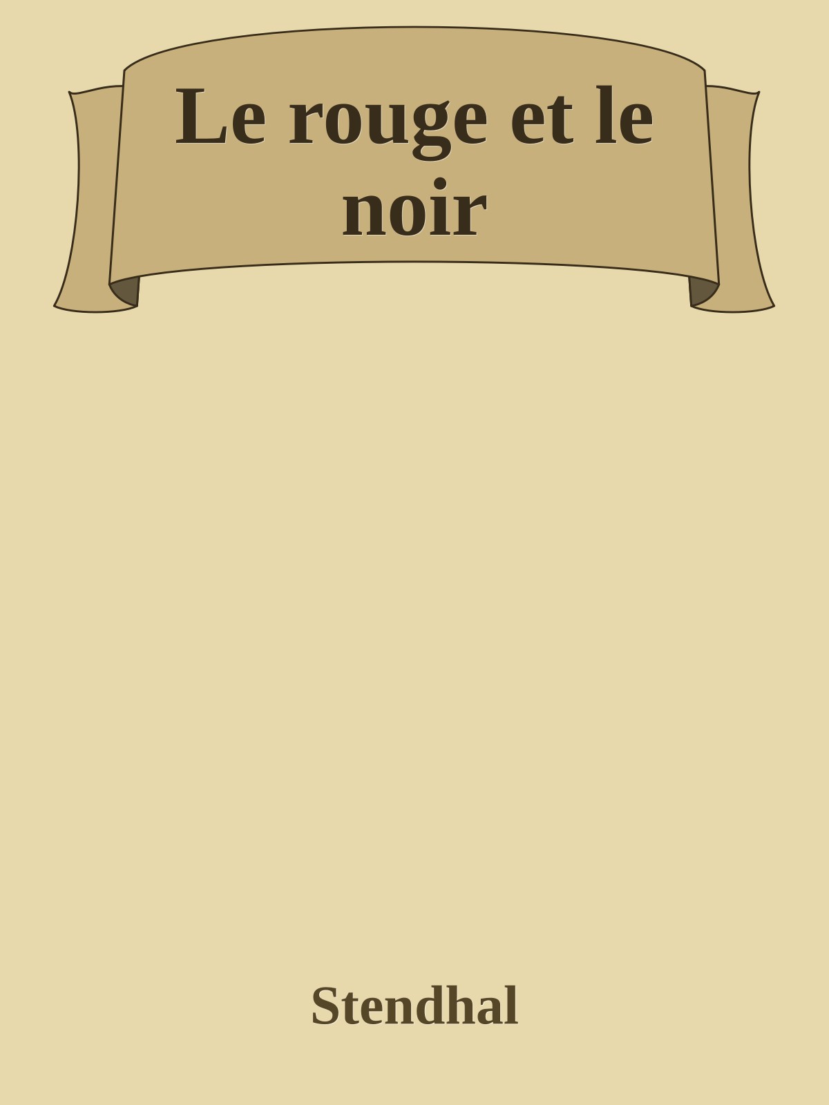 Le rouge et le noir