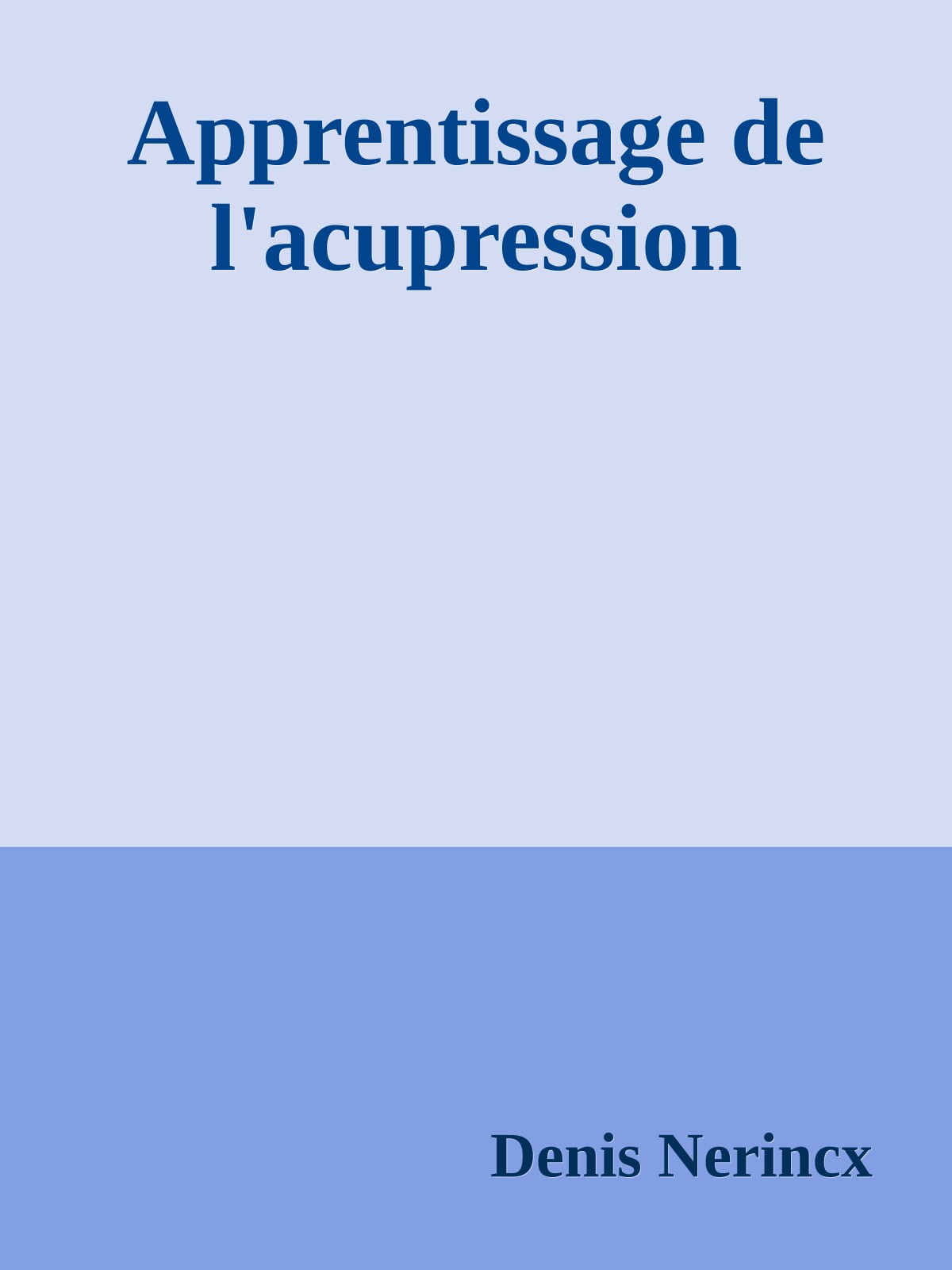 Apprentissage de l'acupression