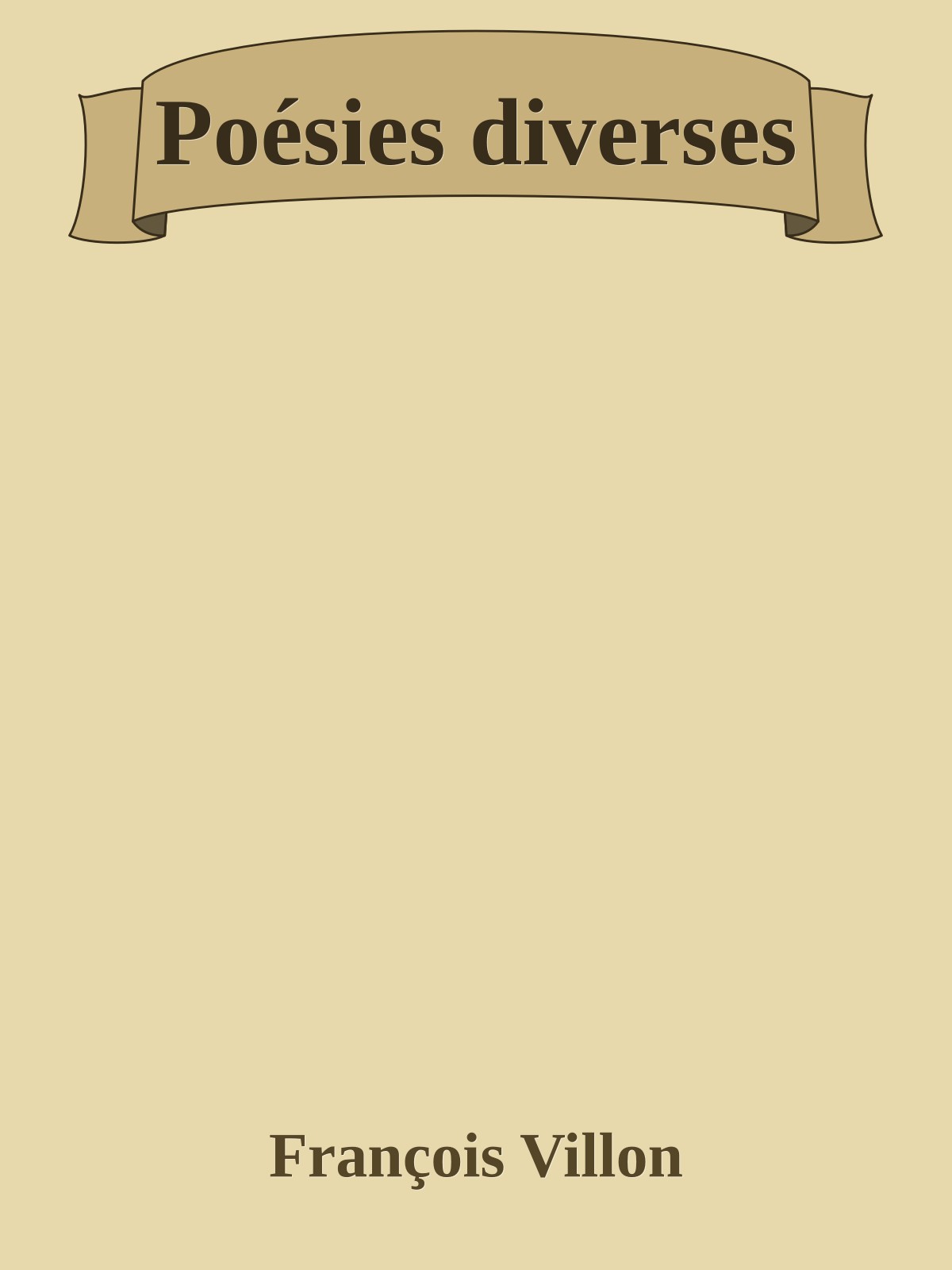 Poésies diverses