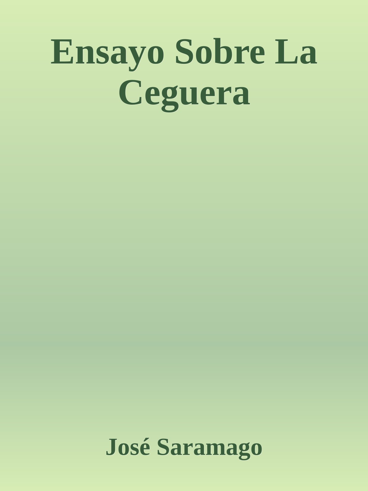 Ensayo Sobre La Ceguera