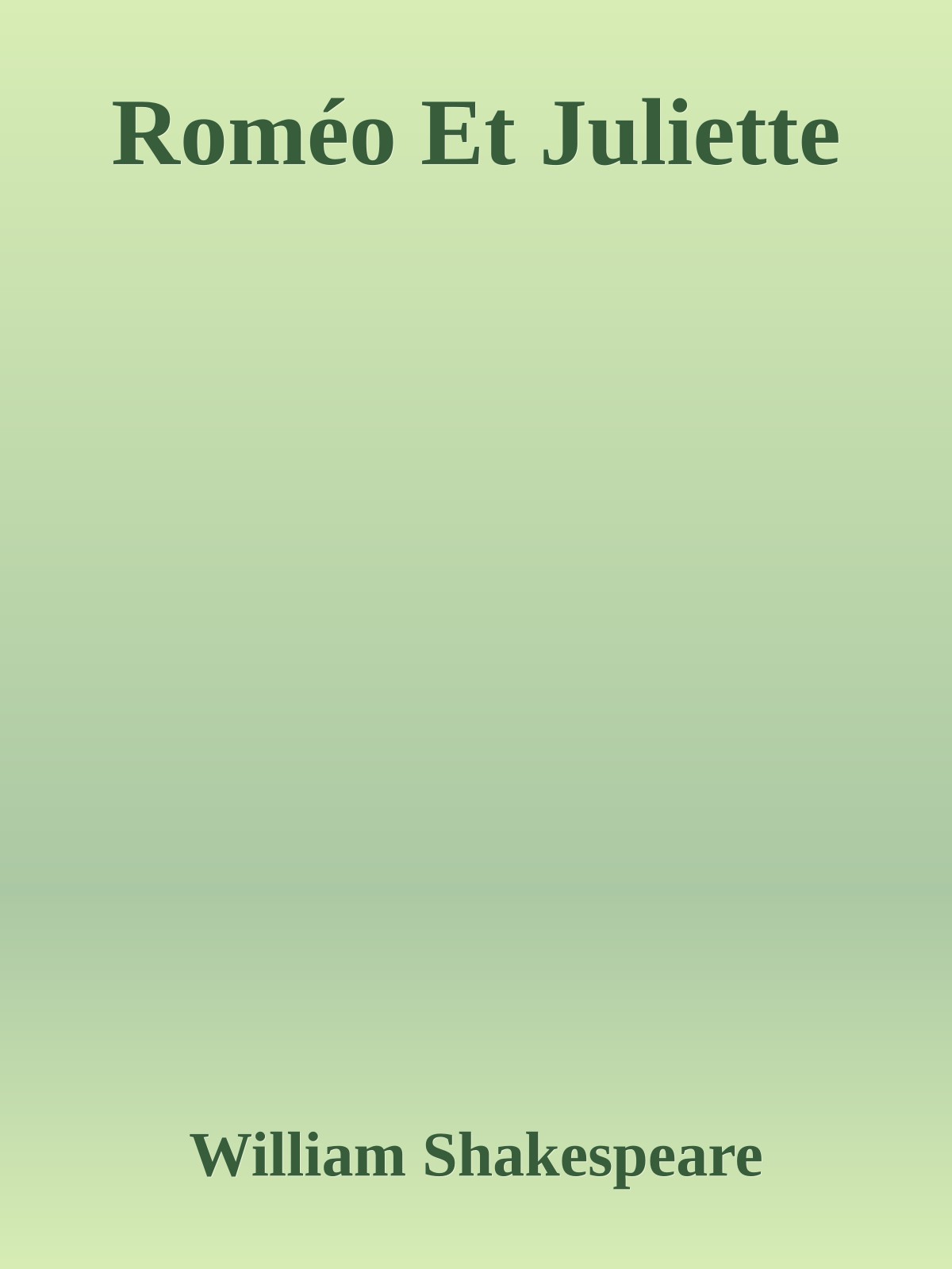 Roméo Et Juliette