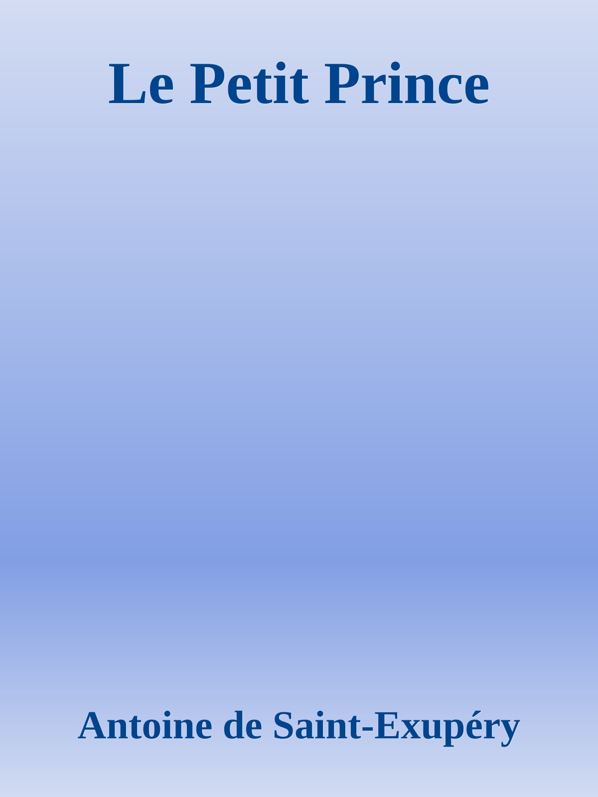 Le Petit Prince