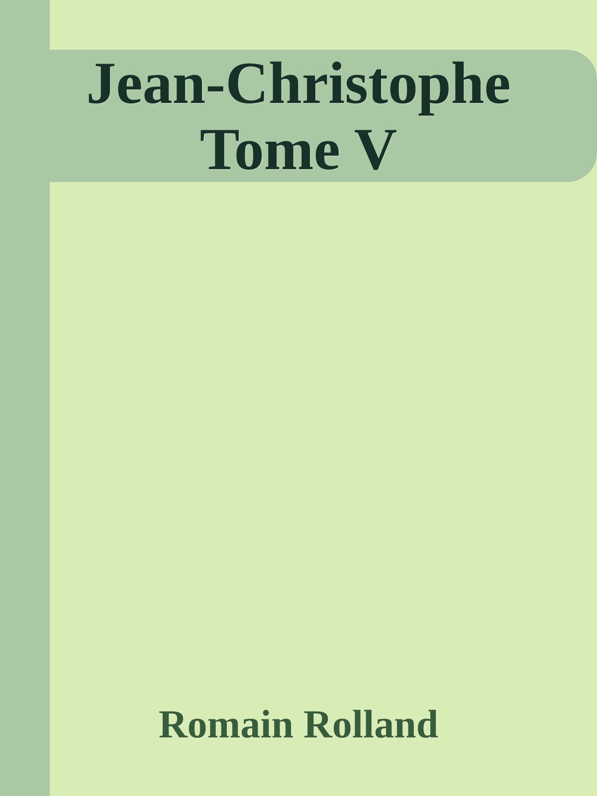 Jean-Christophe Tome V