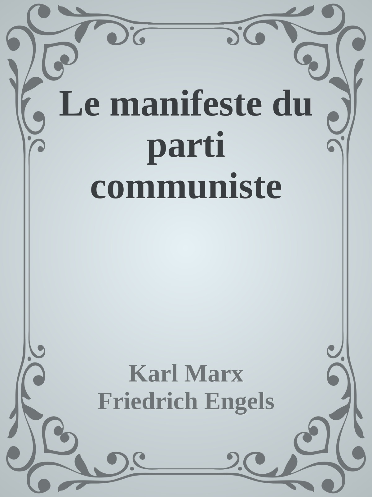 Le manifeste du parti communiste