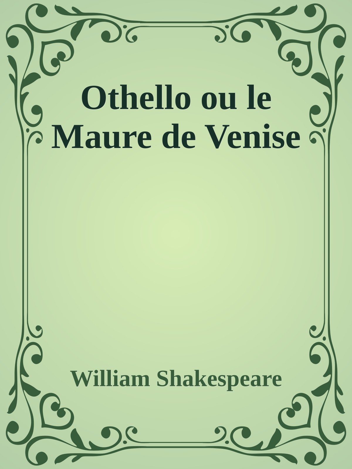 Othello ou le Maure de Venise