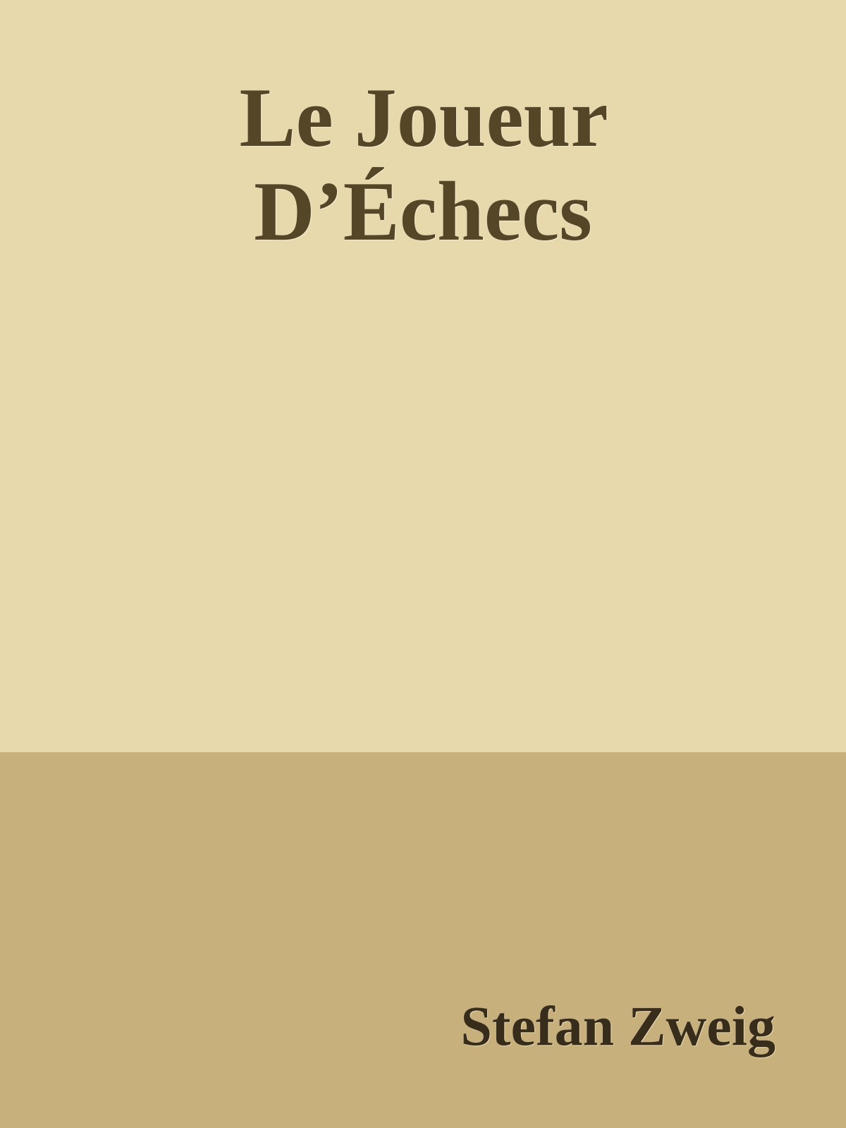 Le Joueur D’Échecs