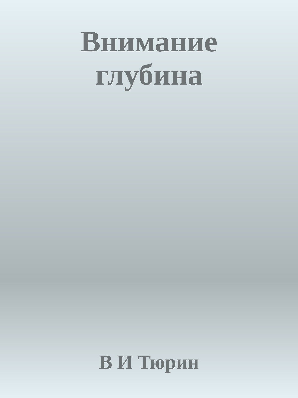 Внимание глубина