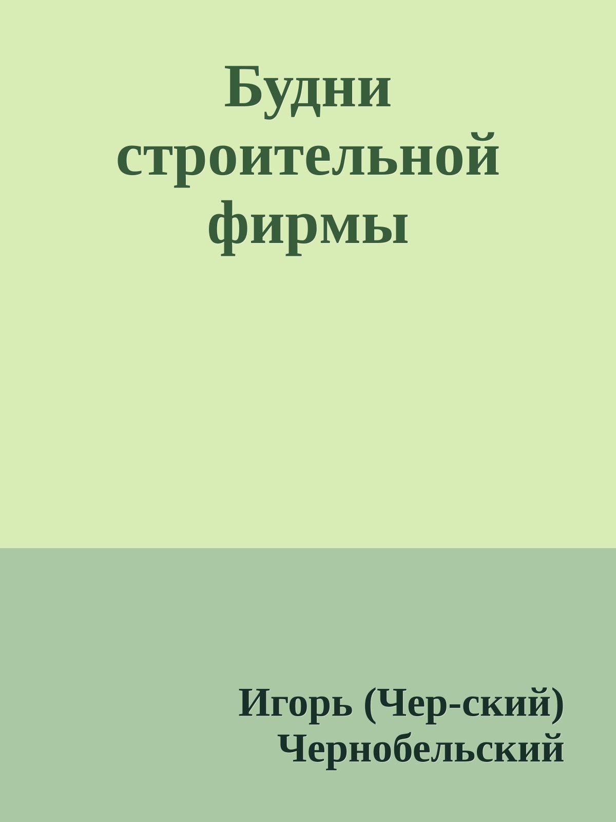 Будни стpоительной фиpмы