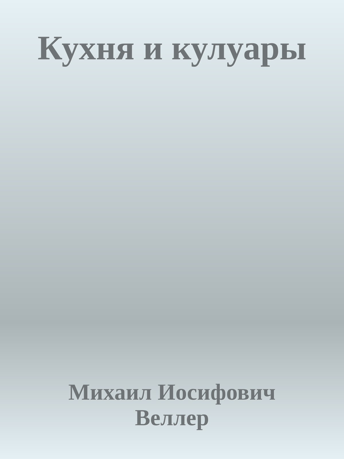 Кухня и кулуары