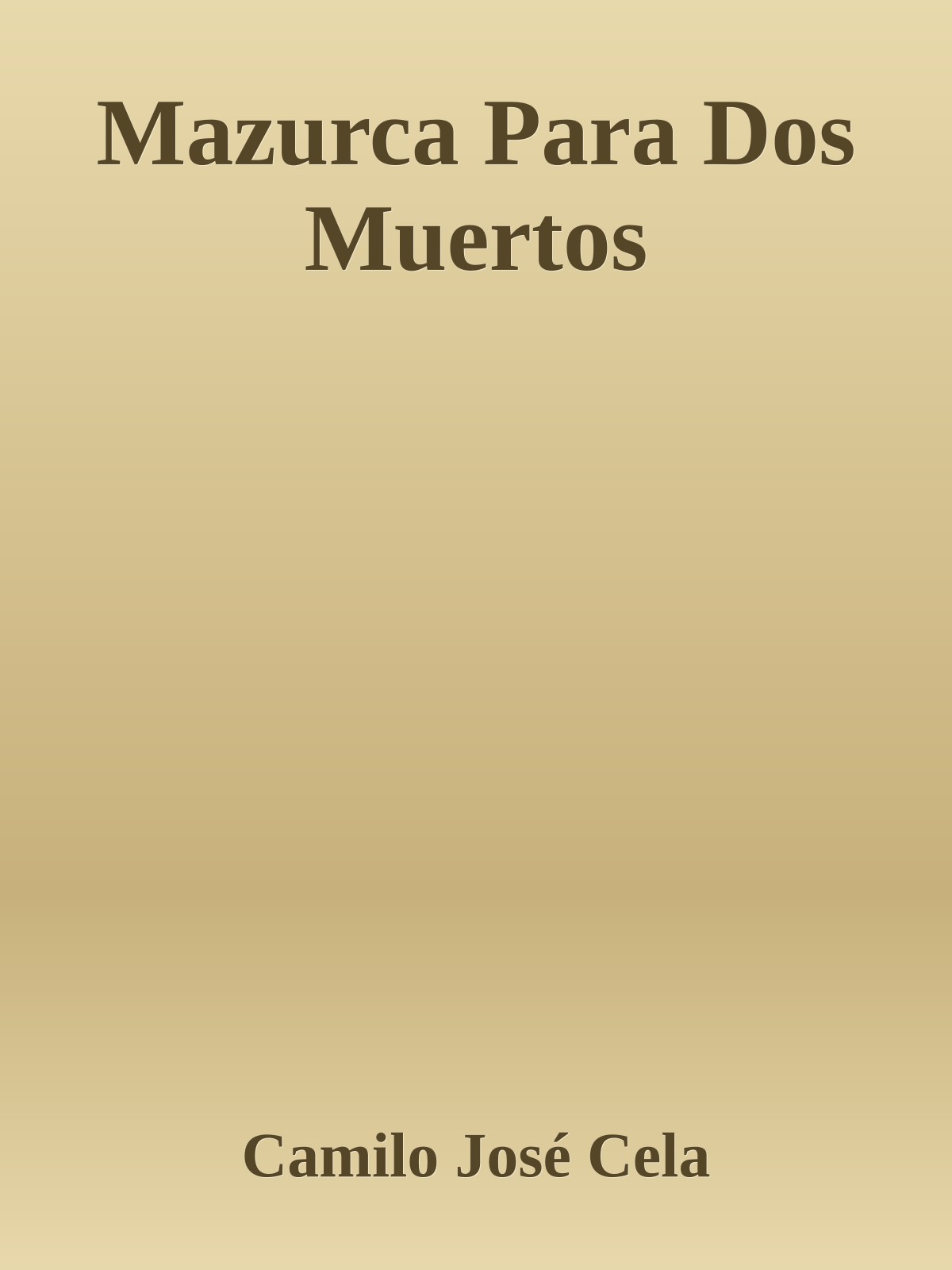Mazurca Para Dos Muertos
