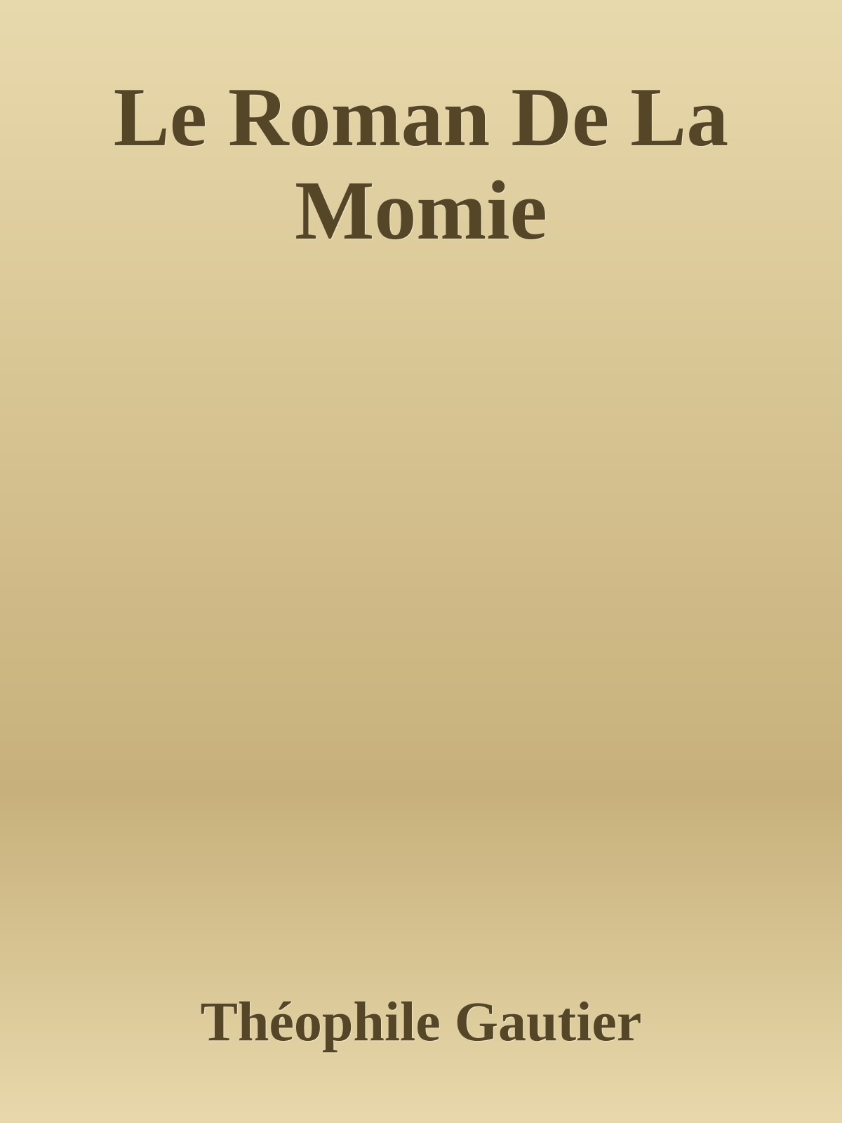 Le Roman De La Momie