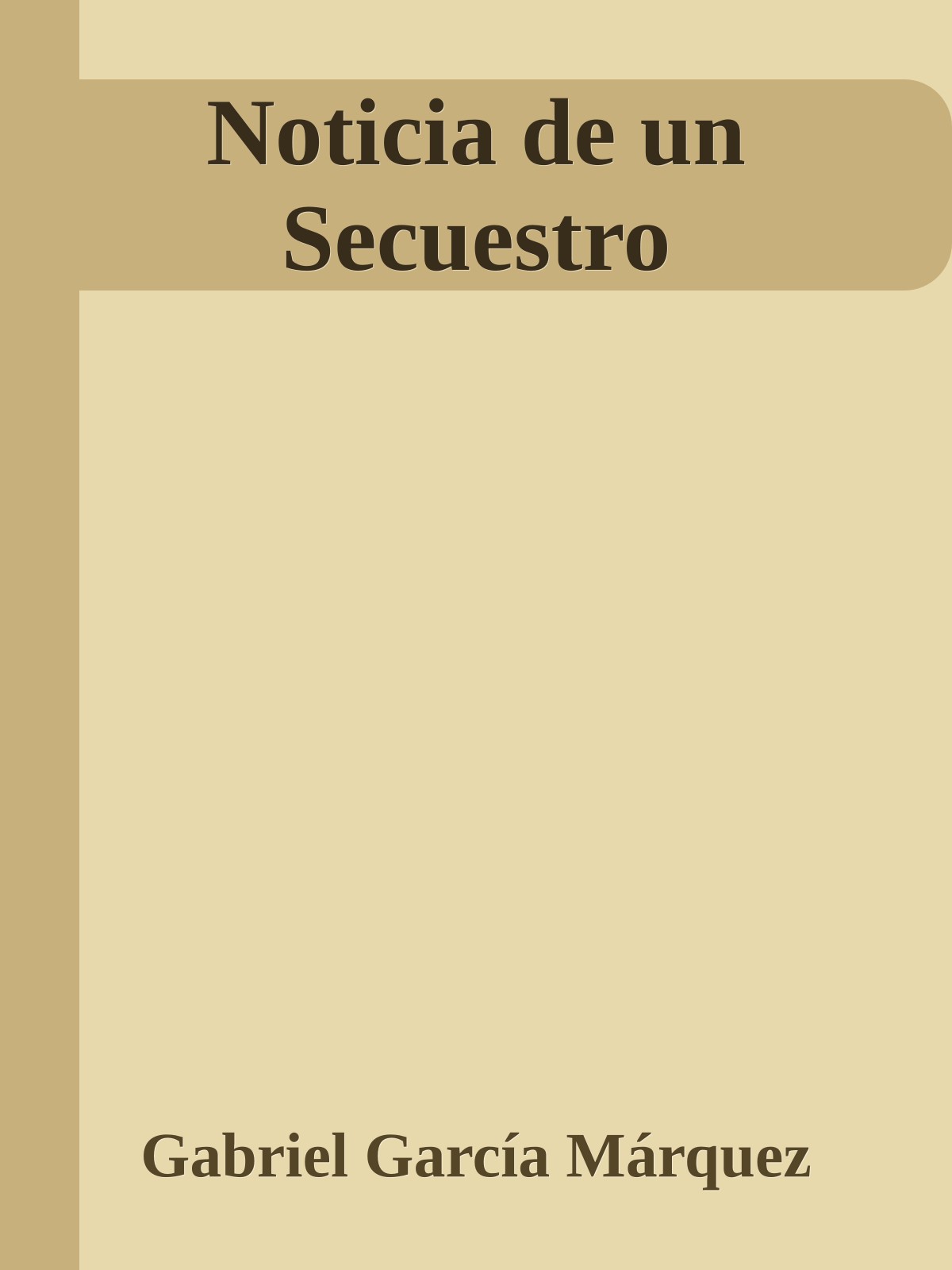 Noticia de un Secuestro