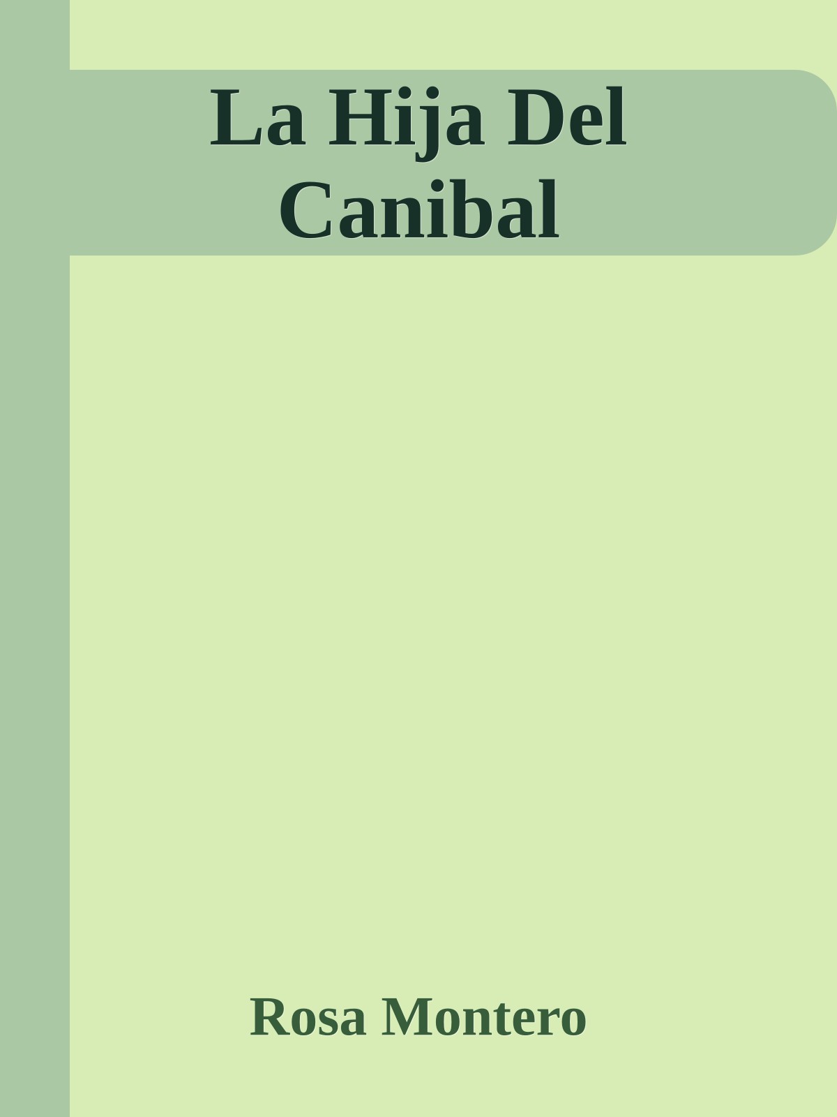 La Hija Del Canibal