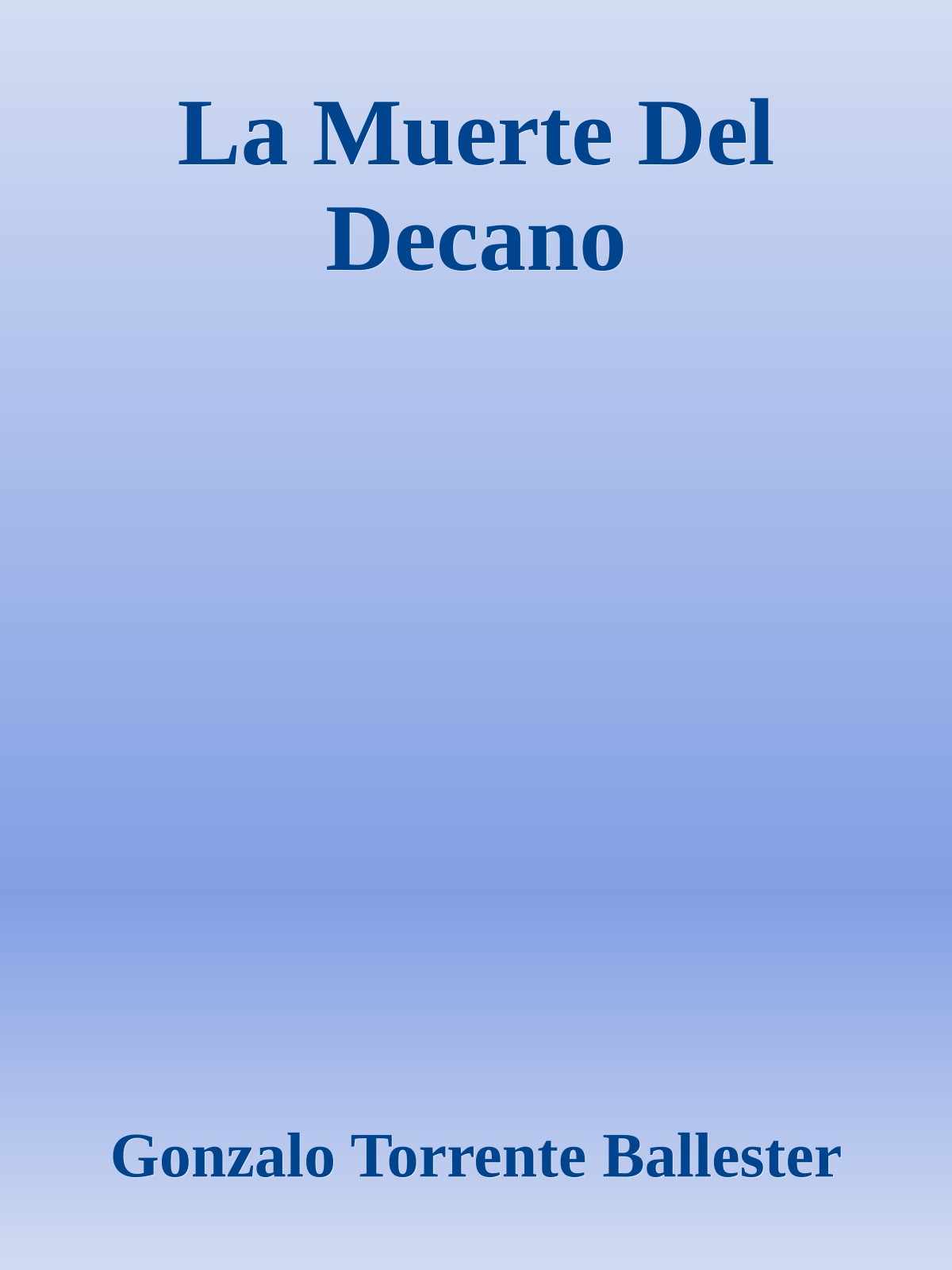La Muerte Del Decano
