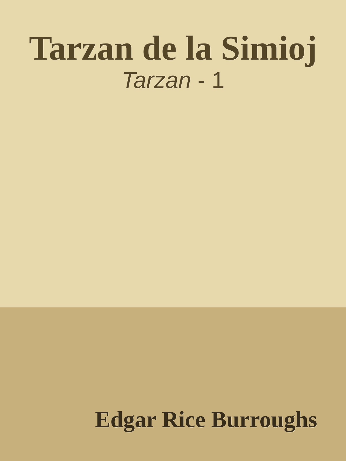 Tarzan de la Simioj