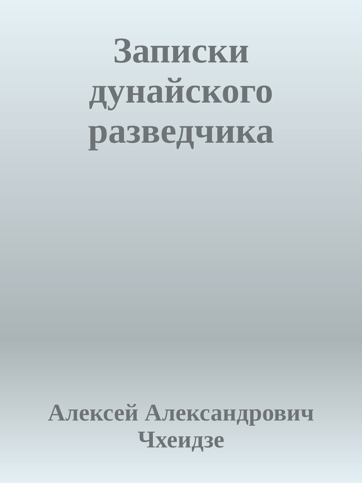 Записки дунайского разведчика